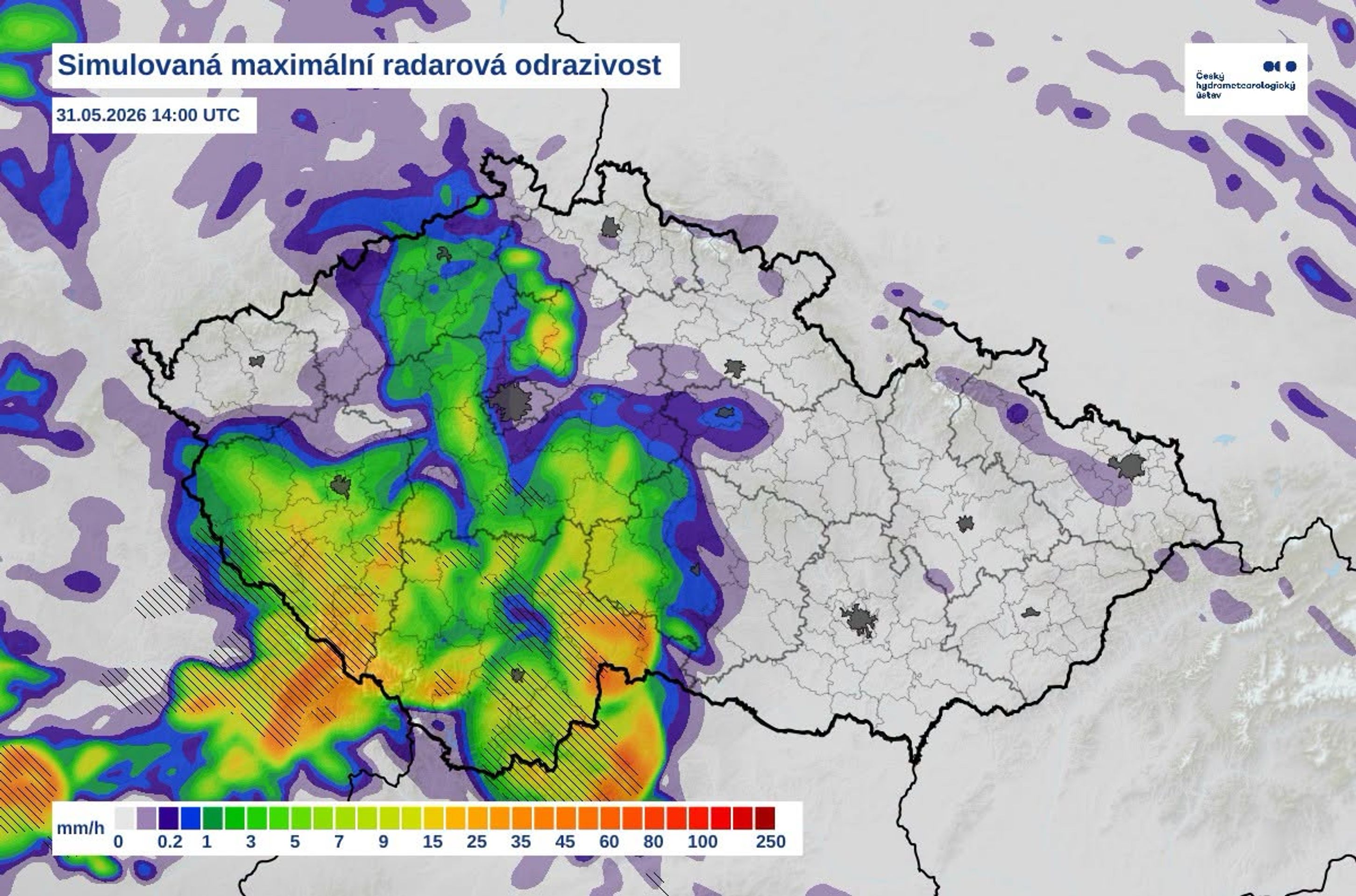 Předpověď ČHMÚ - Předpověď ČHMÚ (2/3)