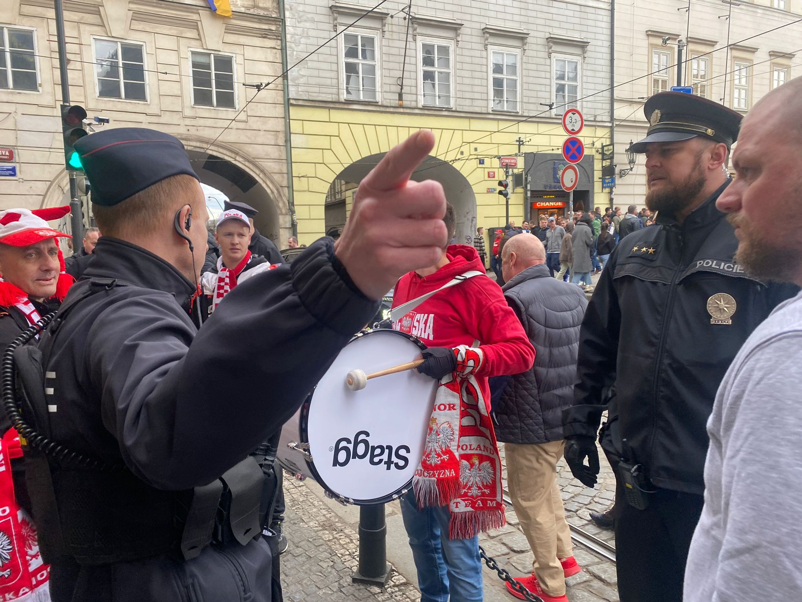 Protest polských fanoušků - Protest polských fanoušků (4/8)