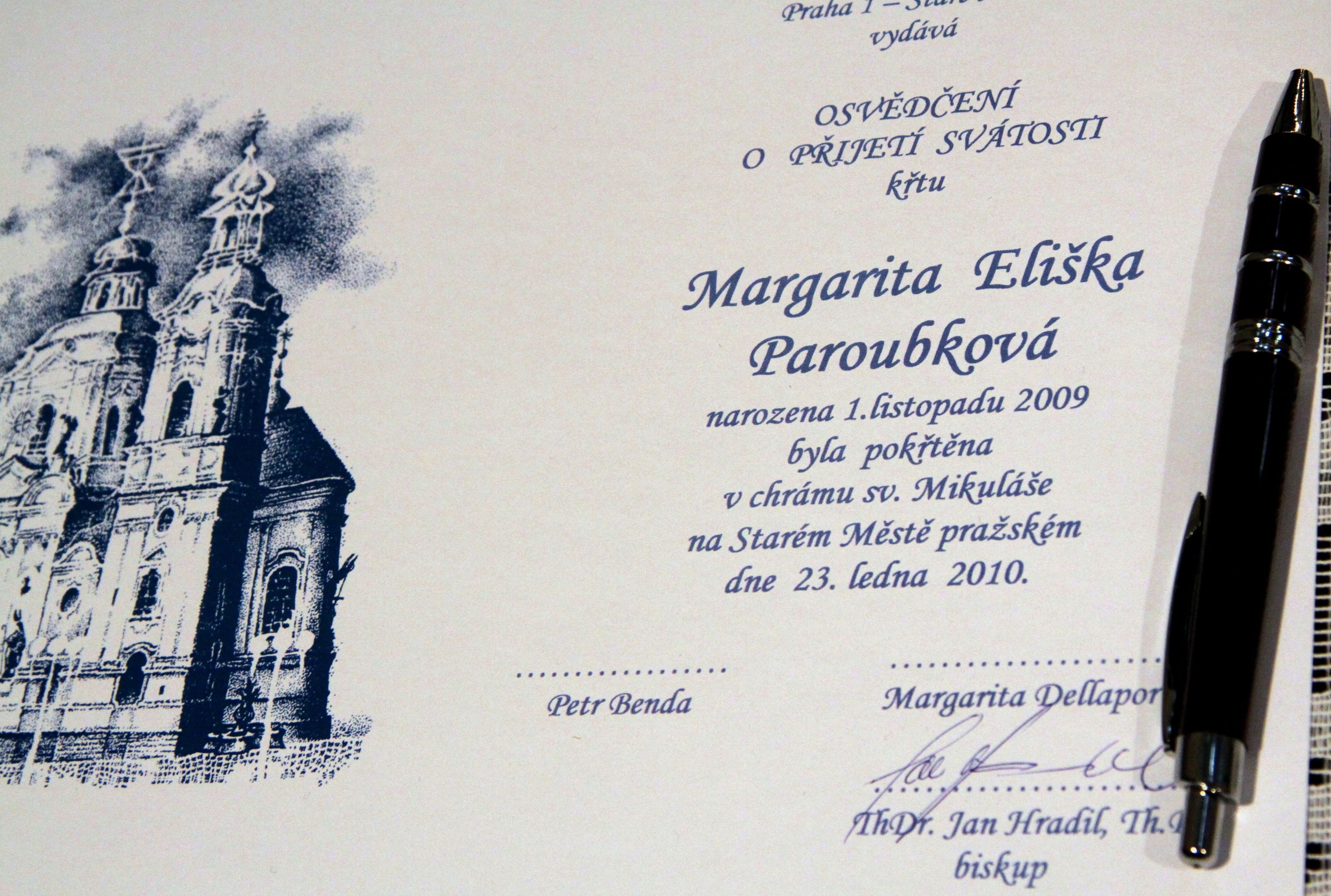 Křest Margarity Paroubkové-1 - GALERIE: Křest Margarity Paroubkové (4/4)
