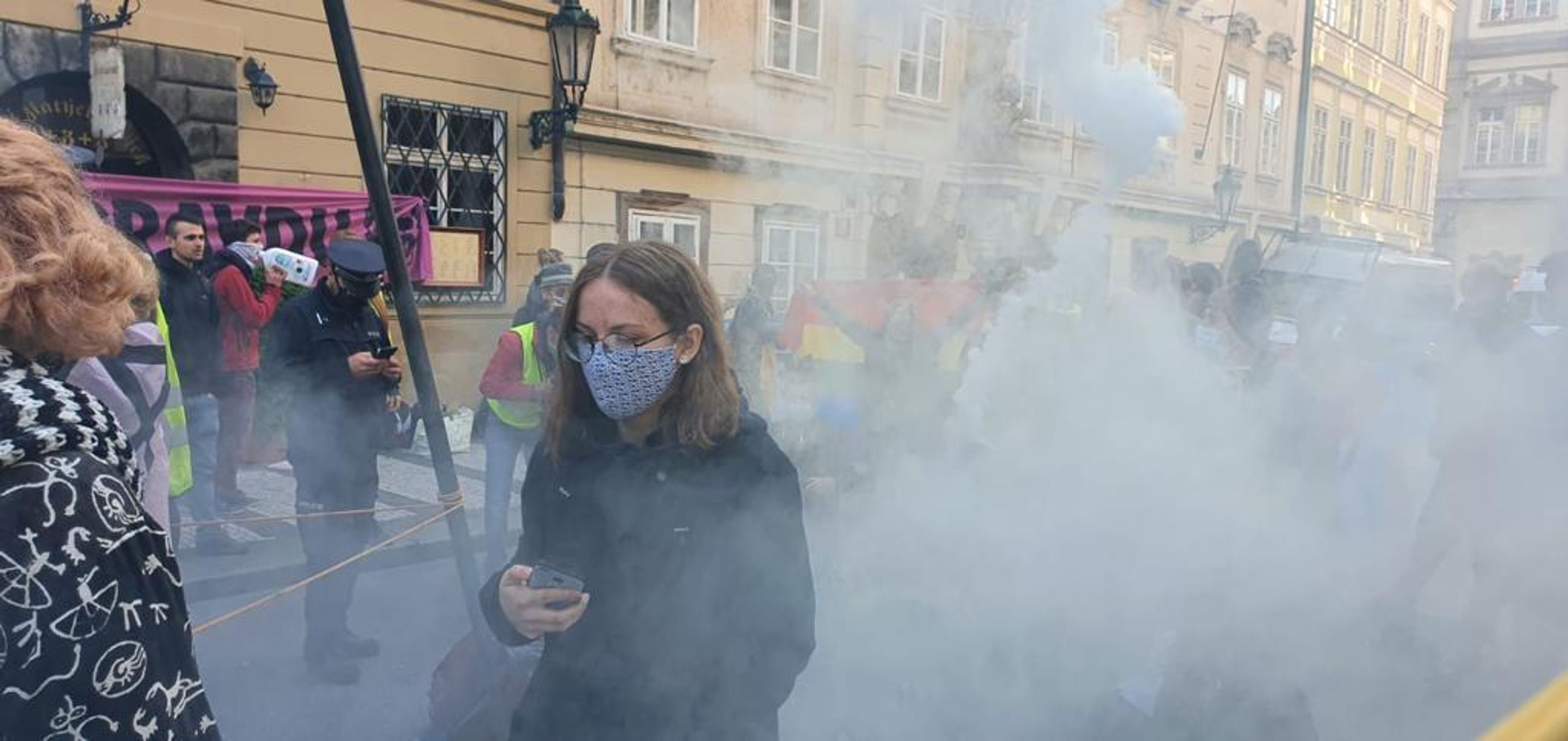 Blokáda prostranství před sněmovnou - 3 - GALERIE: Blokáda prostranství před sněmovnou (3/15)