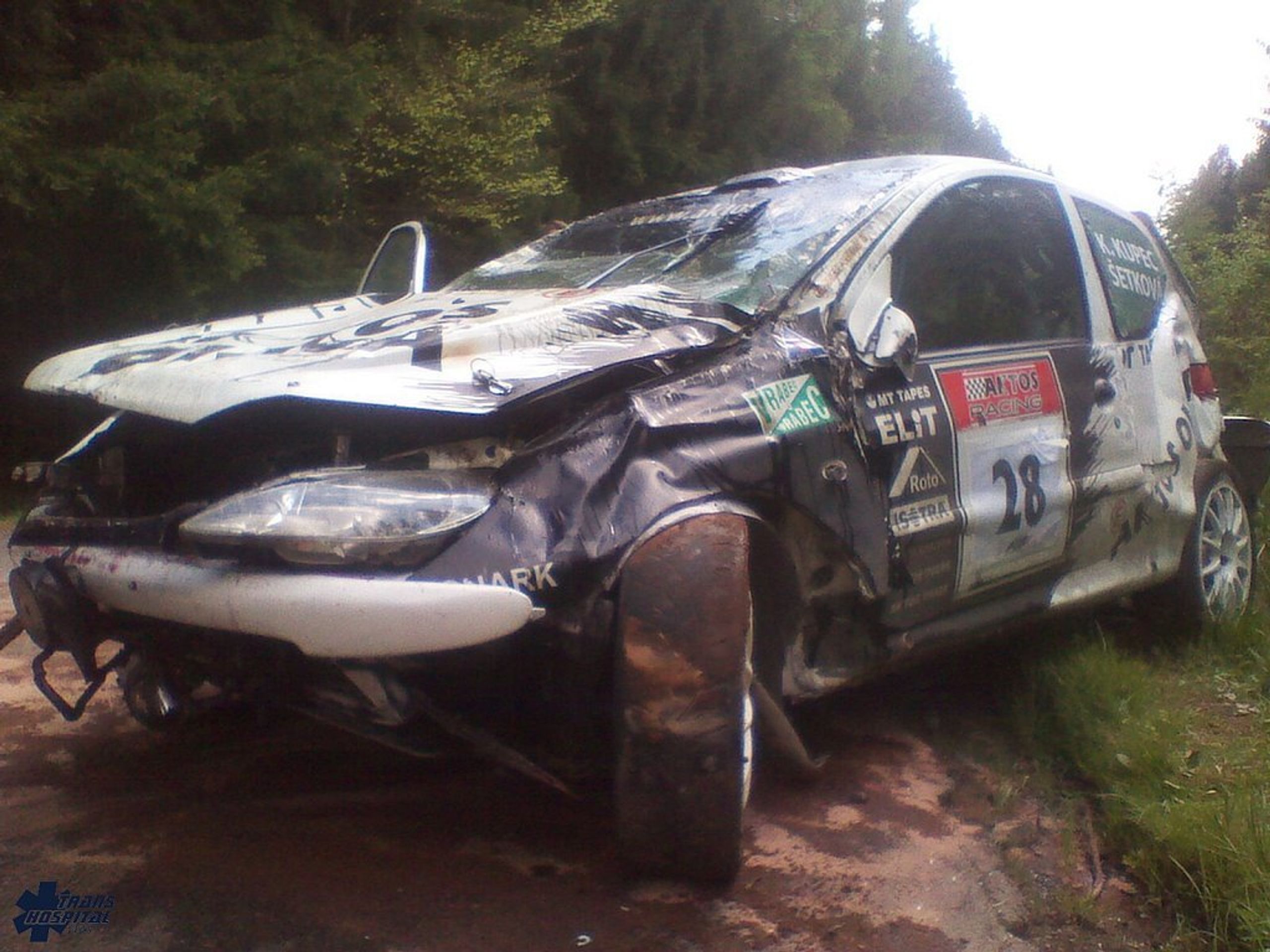 Hořovická rallye - 3 - GALERIE: Nehoda na Hořovické rallye (1/3)