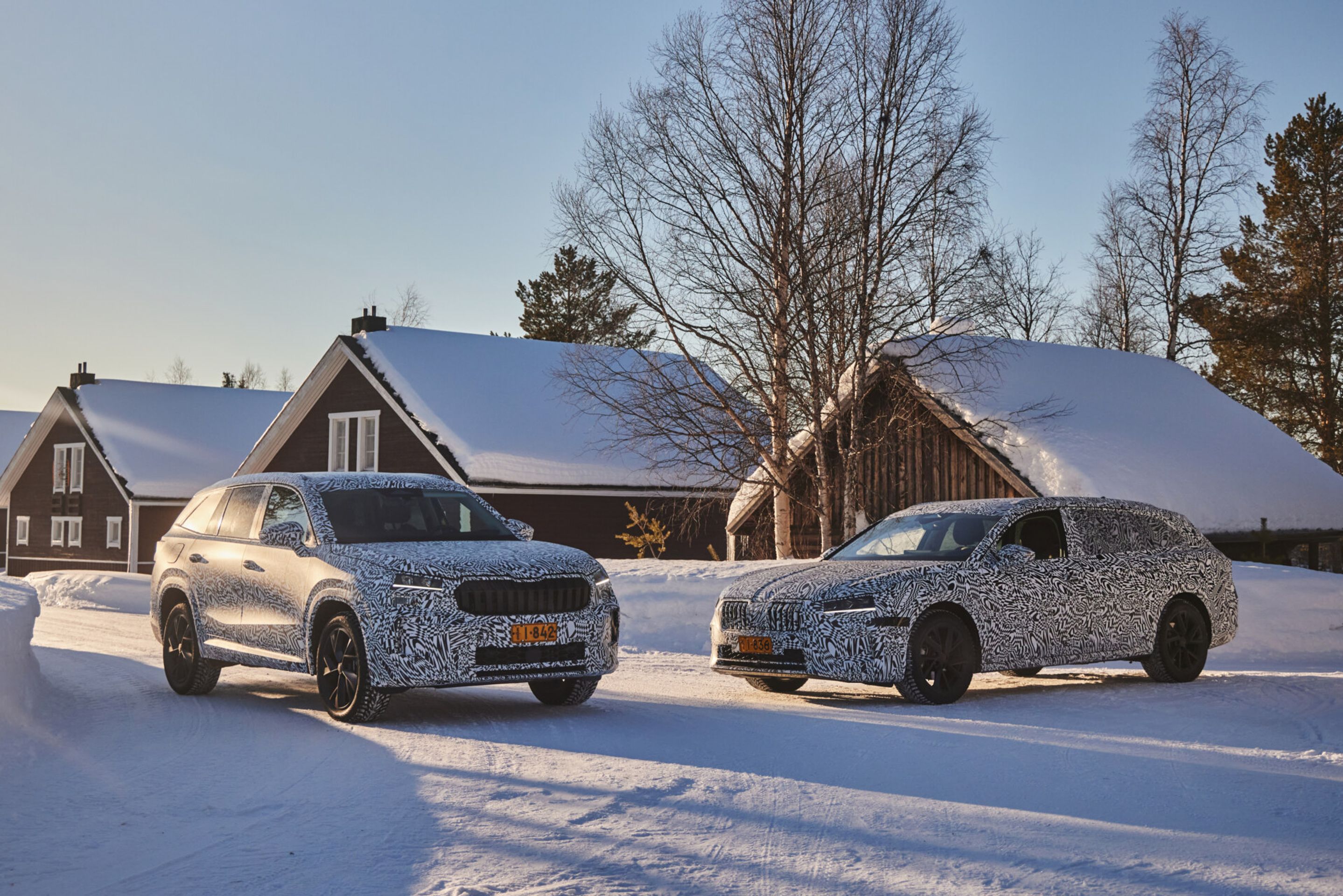 Nové generace modelů Superb a Kodiaq - Nové generace modelů Superb a Kodiaq při testování za polárním kruhem (1/5)