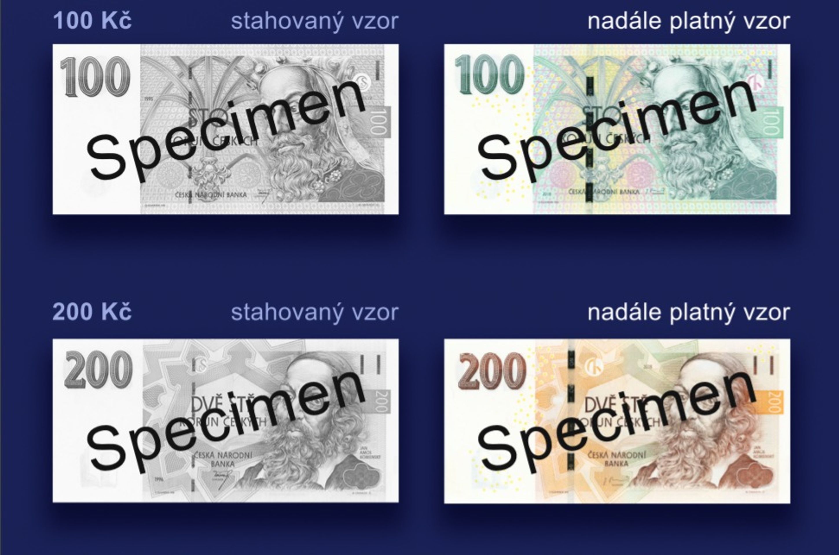 Bankovky stahované od roku 2022 - 1 - GALERIE: Vzory stahovaných bankovek (3/3)