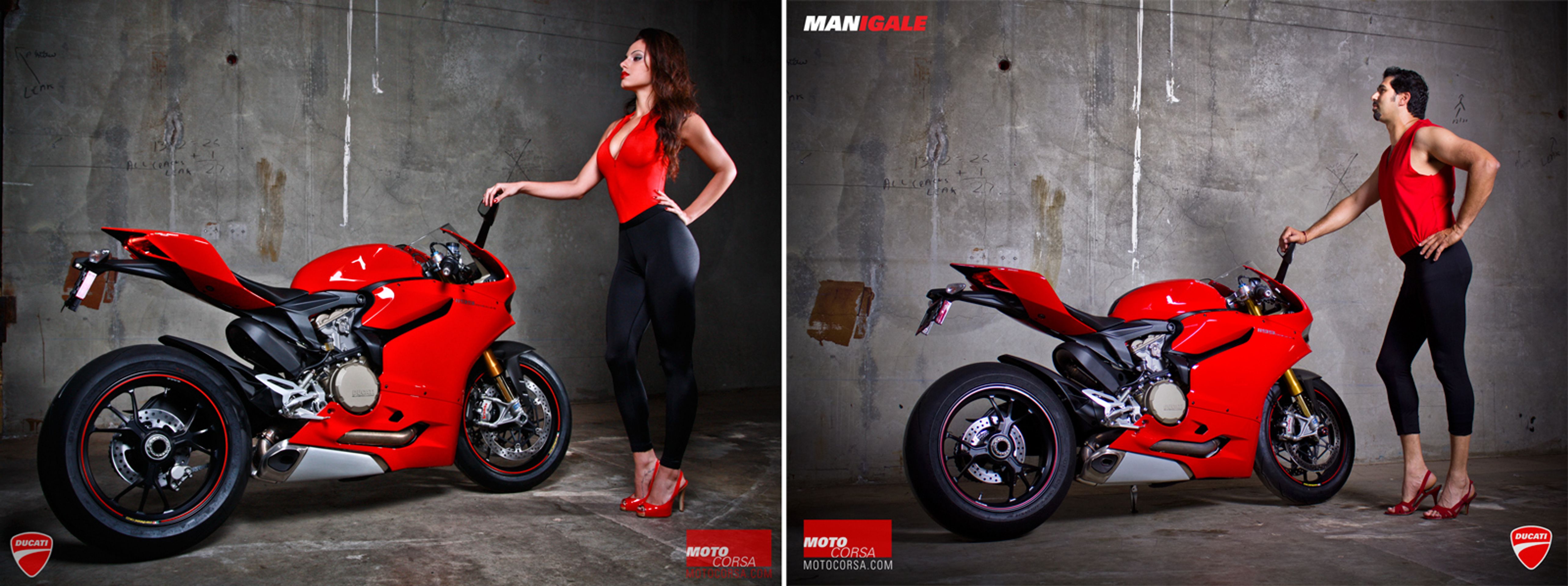 Muži na motorkách v roli modelek - 13 - GALERIE: Muži na motorkách v roli modelek (1/9)