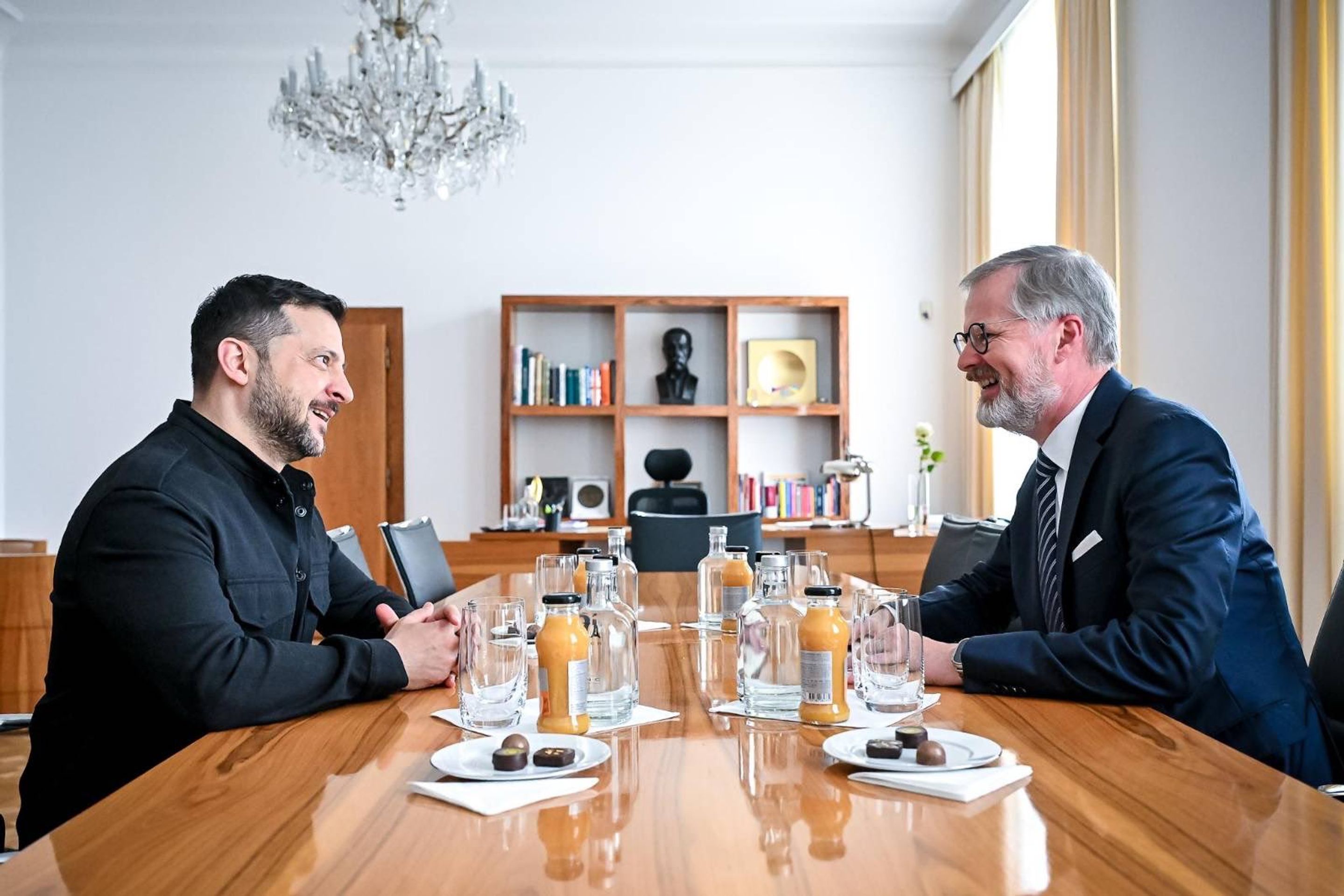 Volodymyr Zelenskyj a Petr Fiala, 5. 5. 2025 (1) - Volodymyr Zelenskyj v Praze, 2025 (6/19)