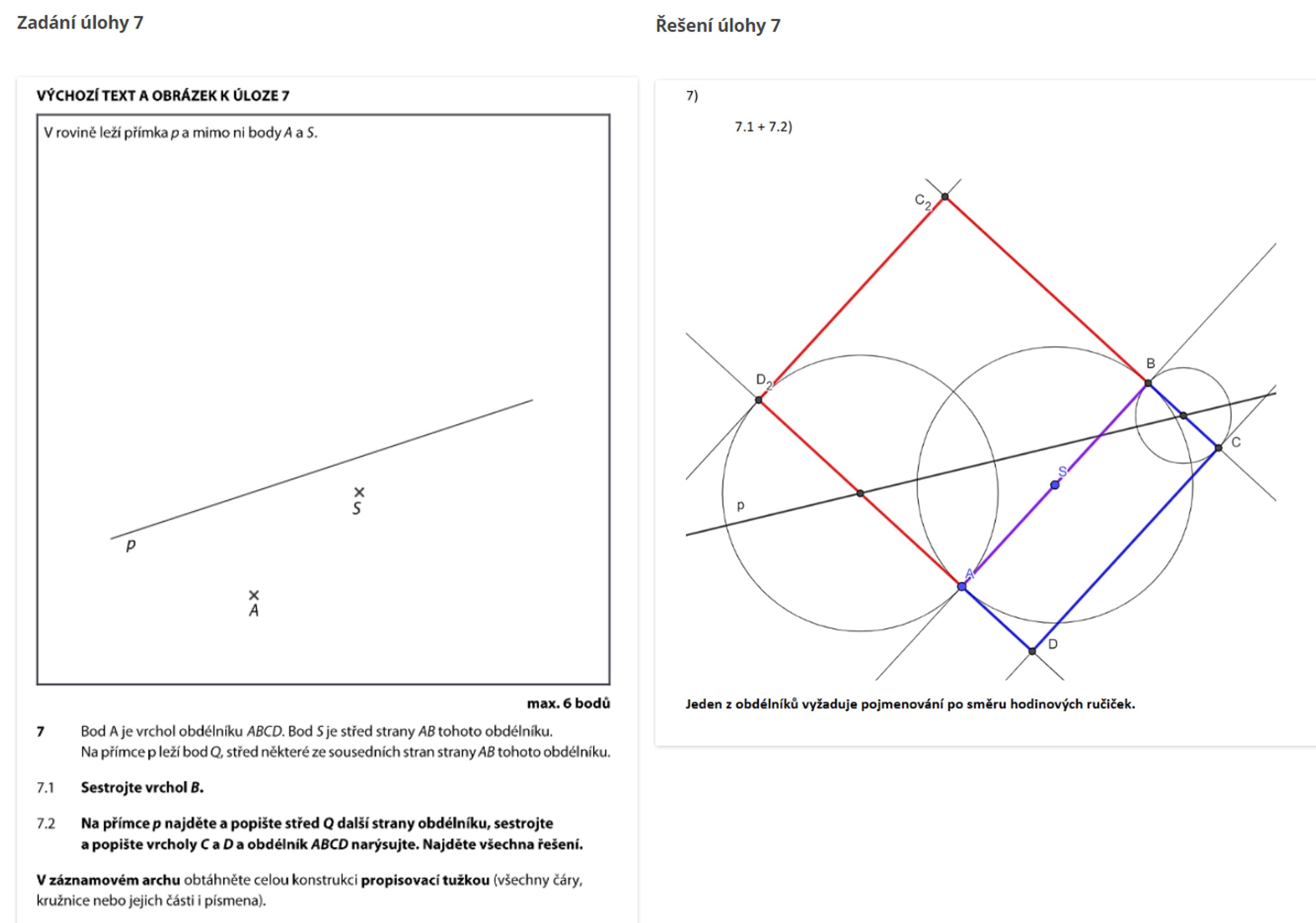 8Úloha7 - Přijímací zkoušky z matematiky s řešením (25/32)