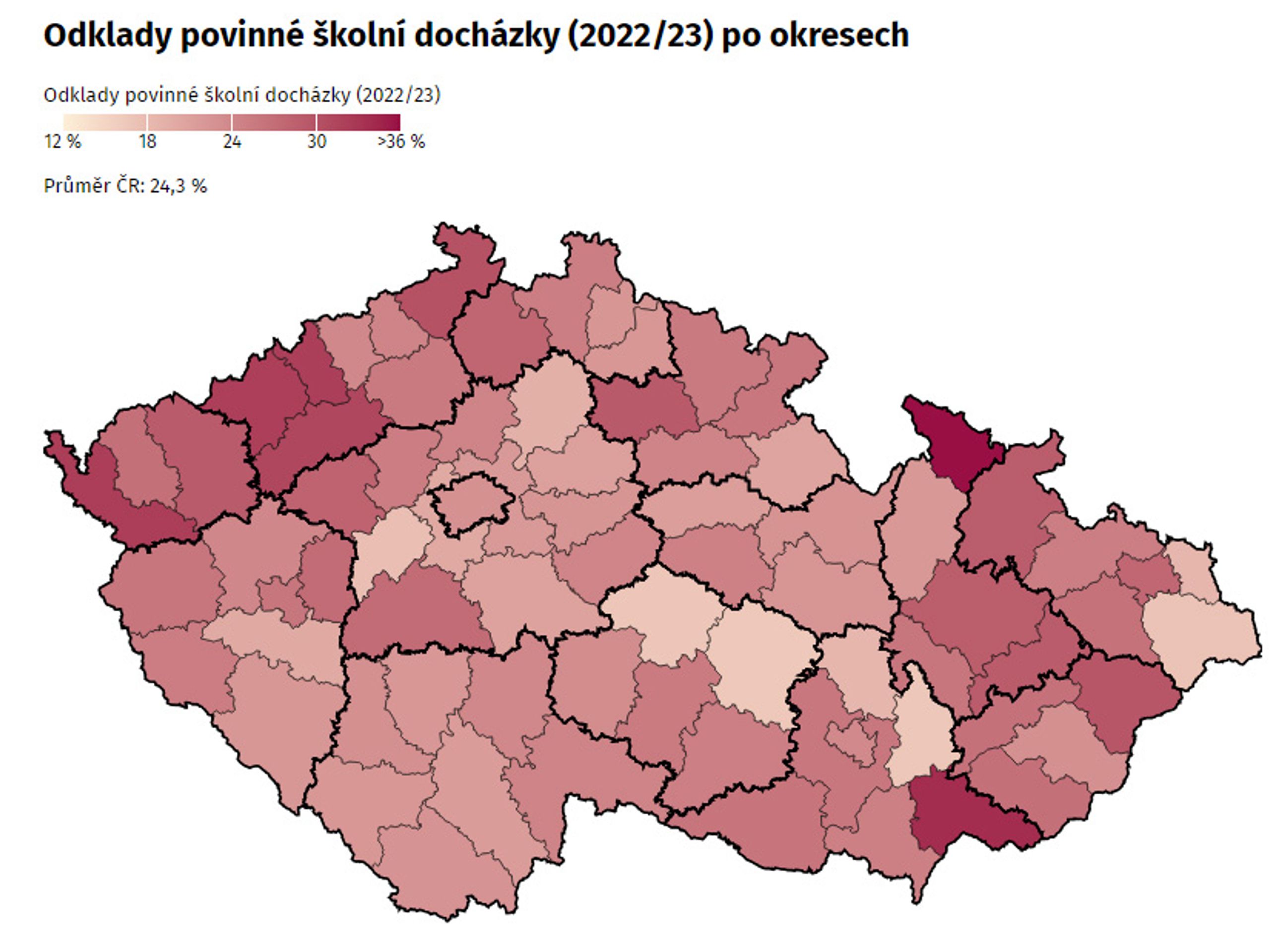 PAQ research Údaje o odkladech školní docházky (3) - Údaje o odkladech školní docházky (3/4)