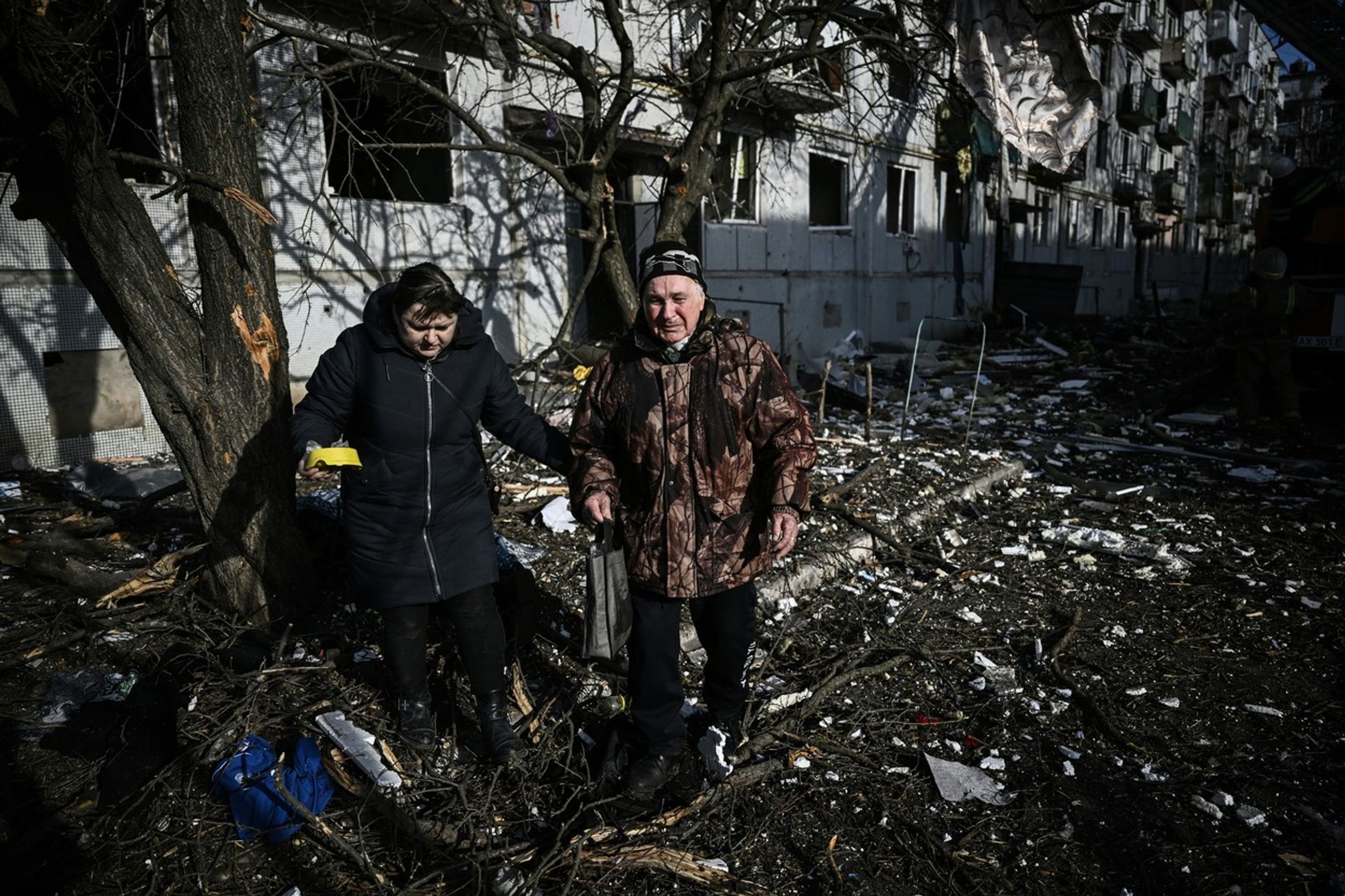 Situace po bombových útocích na východoukrajinské město Chuguiv - Válka na Ukrajině (21/38)