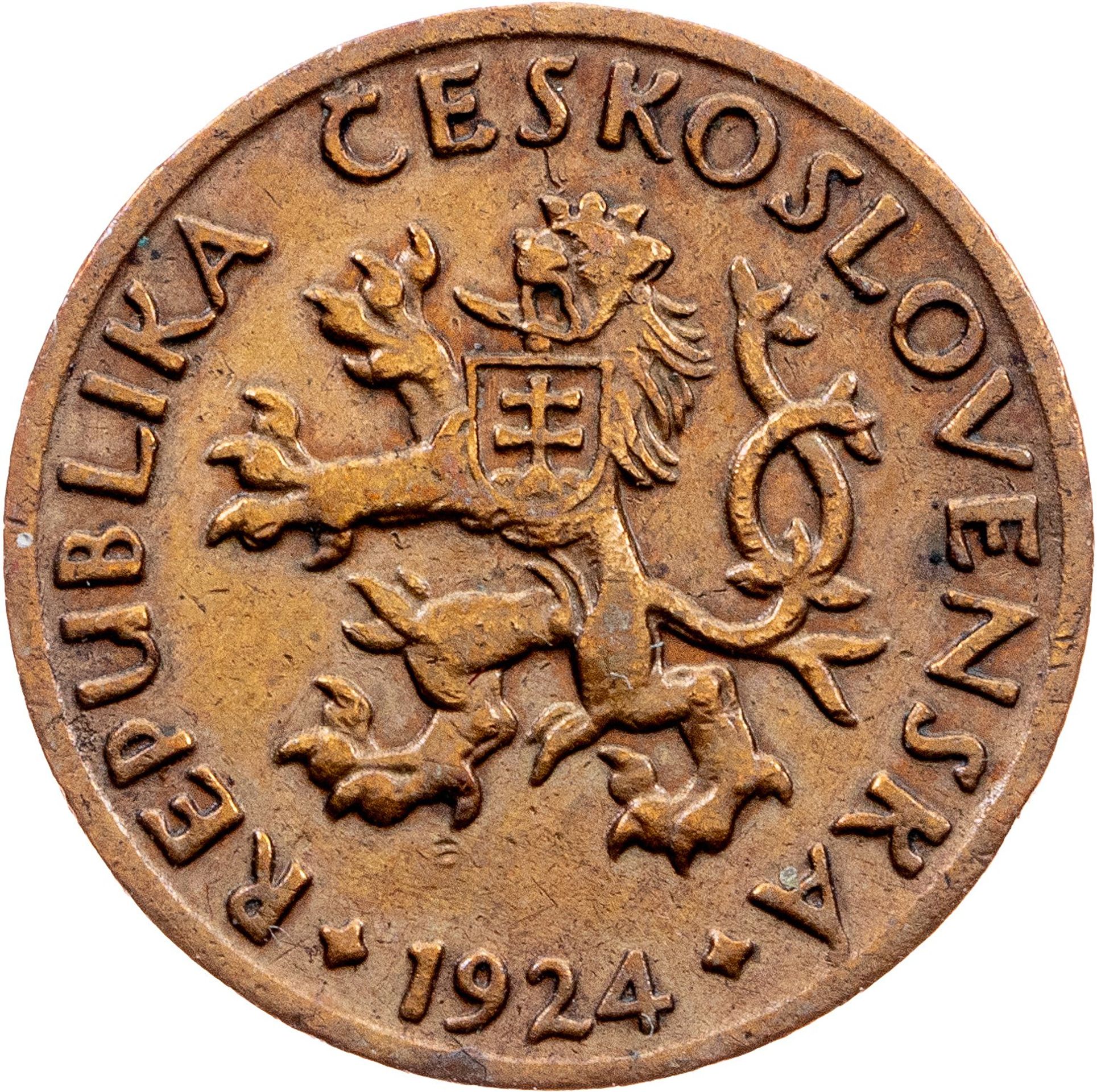 ČSR, 5haléř 1924, vyvolávací cena 190 000 Kč (2) - Aukce mincí (8/23)