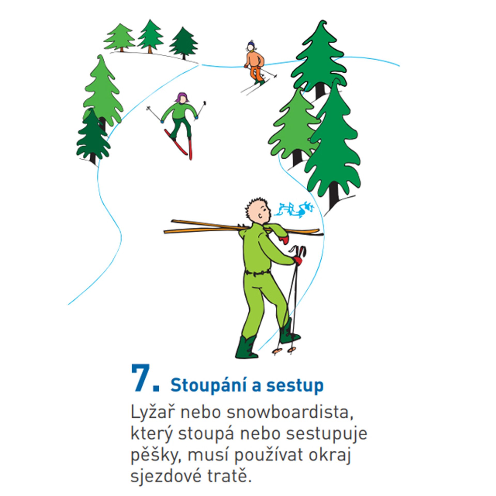 Pravidla chování na sjezdových tratích 7 - Pravidla chování na sjezdových tratích (7/10)
