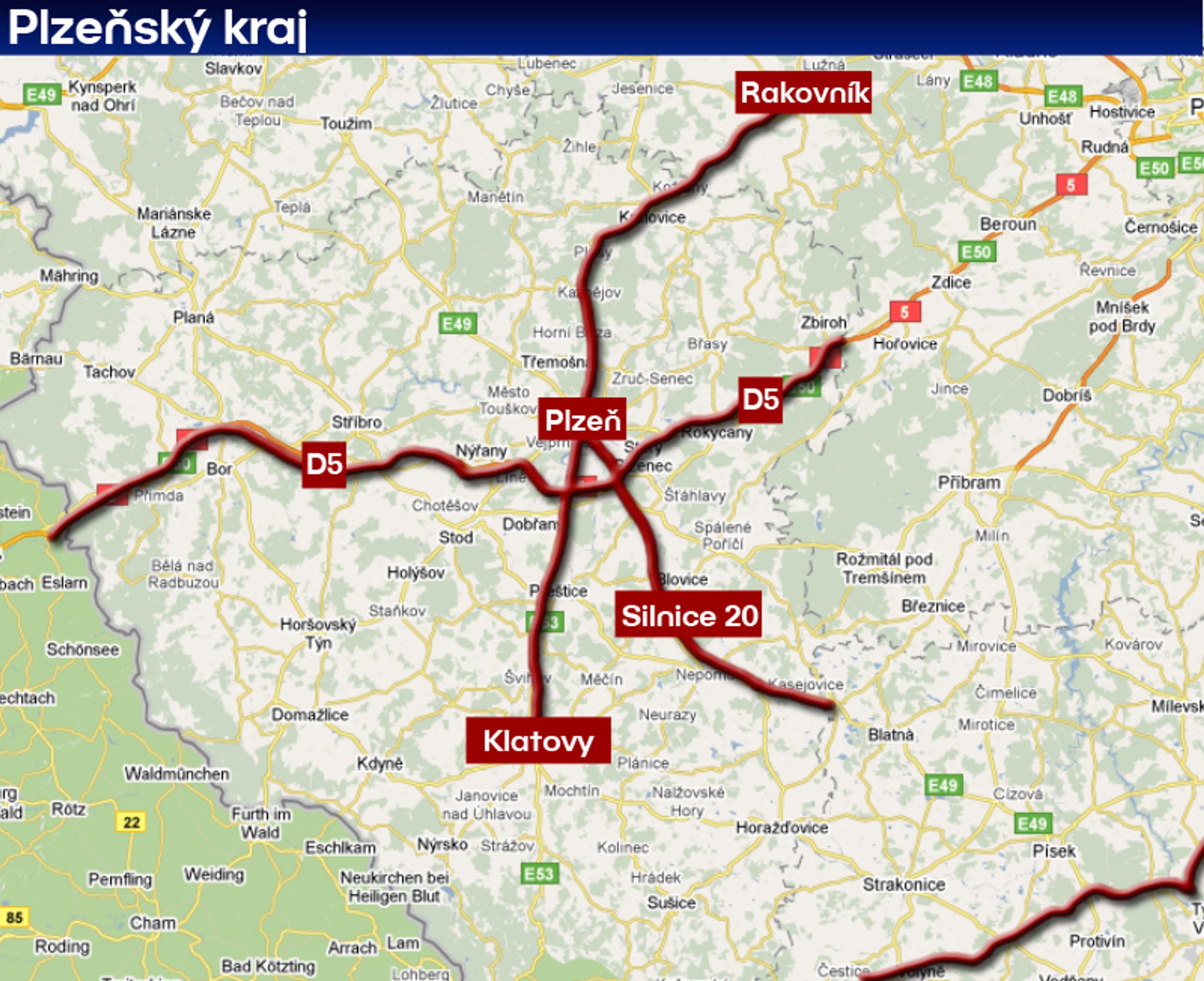 Místa dopravních kontrol - Plzeňský kraj - GALERIE: Kde se mohou objevit dopravní kontroly? KRAJE (6/9)