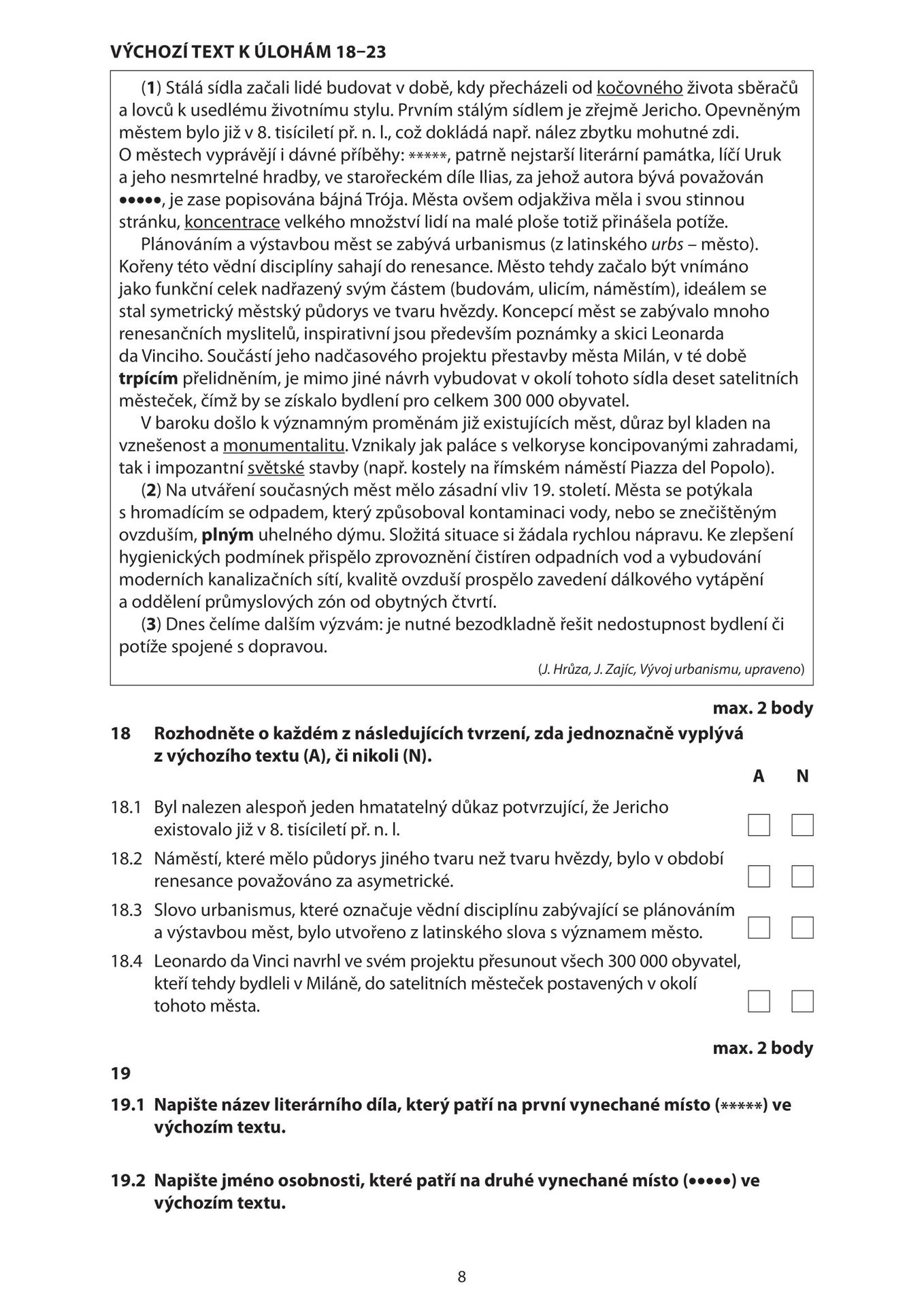 maturita-cestina-jaro-2023-test-08 - Maturita z českého jazyka a literatury 2023 (8/12)