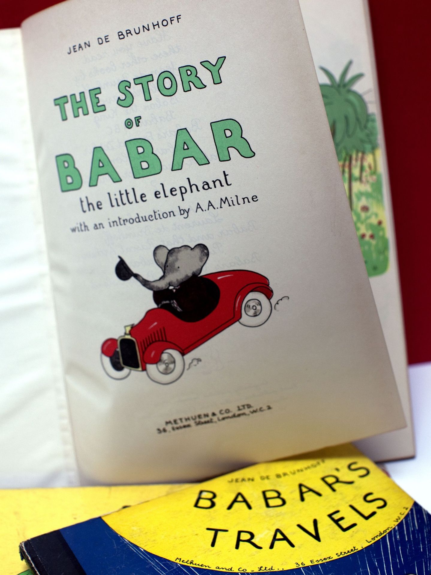 Originál Příběhy Babara,1950 - Spisovatel a ilustrátor Laurent De Brunhoff (2/4)