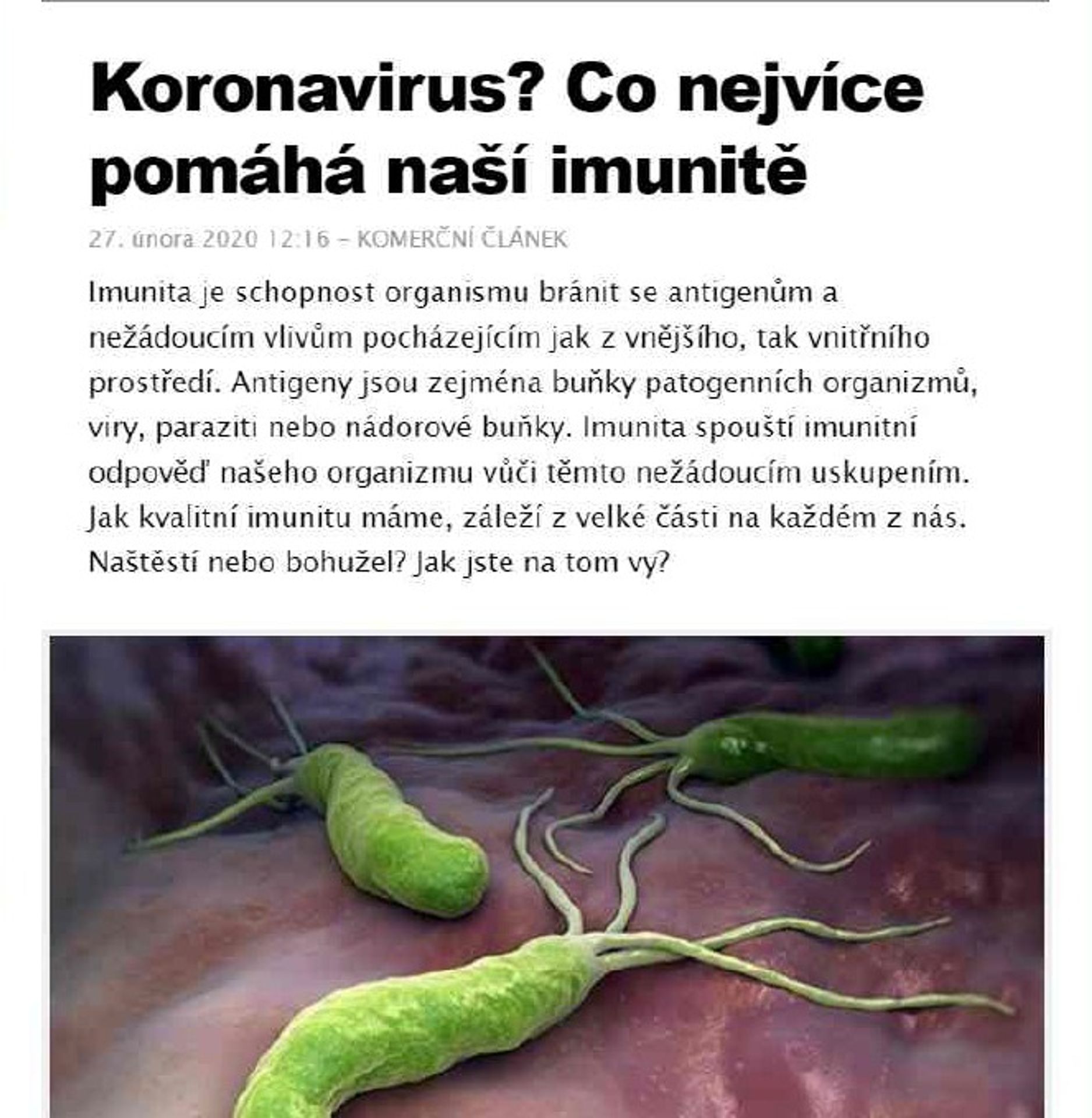 Zneužívání virové epidemie některými prodejci doplňků stravy na internetu - 2 - GALERIE: Zneužívání virové epidemie některými prodejci doplňků stravy na internetu (2/10)