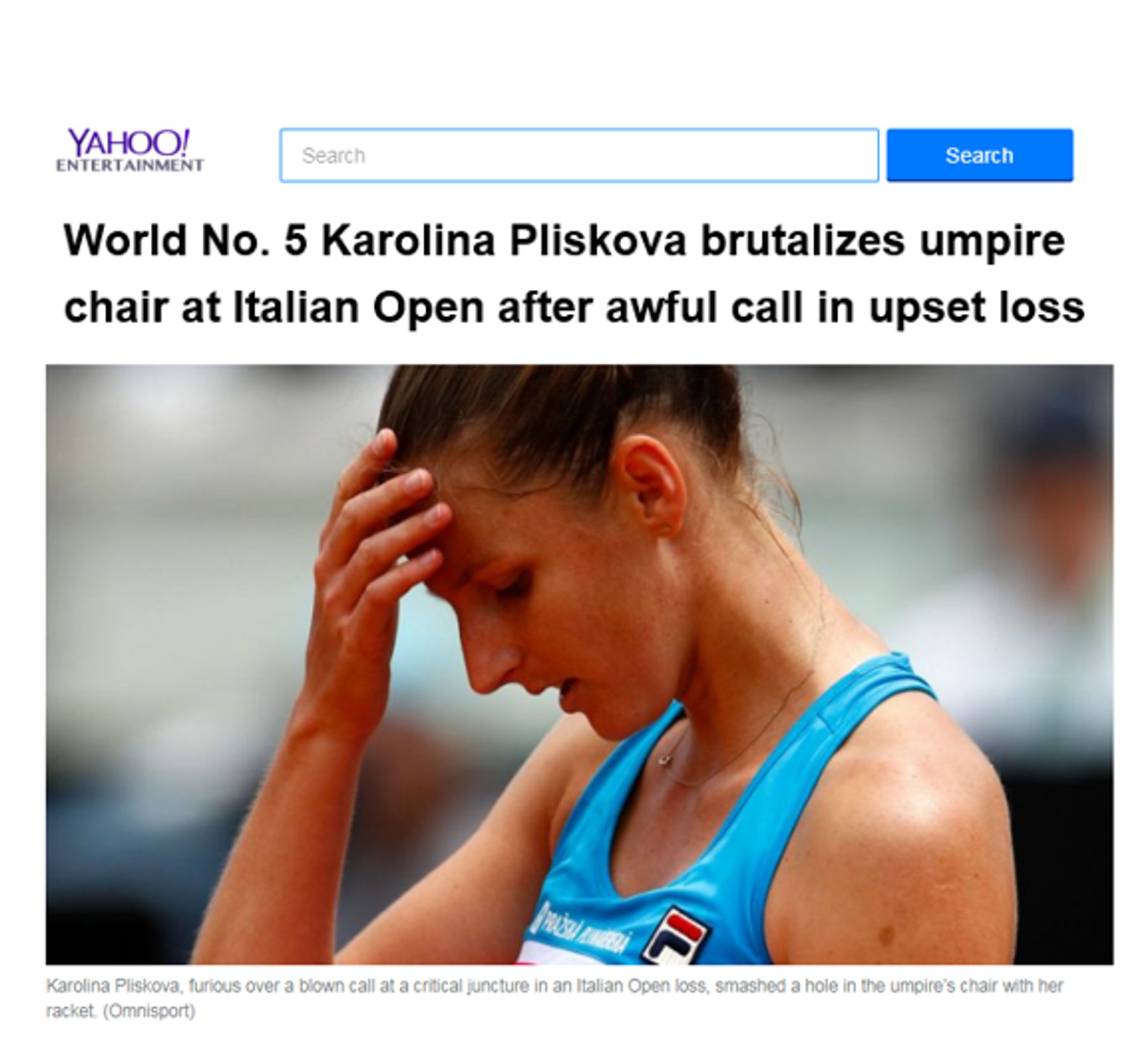 Yahoo označilo chování Plíškové za brutální - GALERIE: Zahraniční média píší o Karolíně Plíškové (1/6)