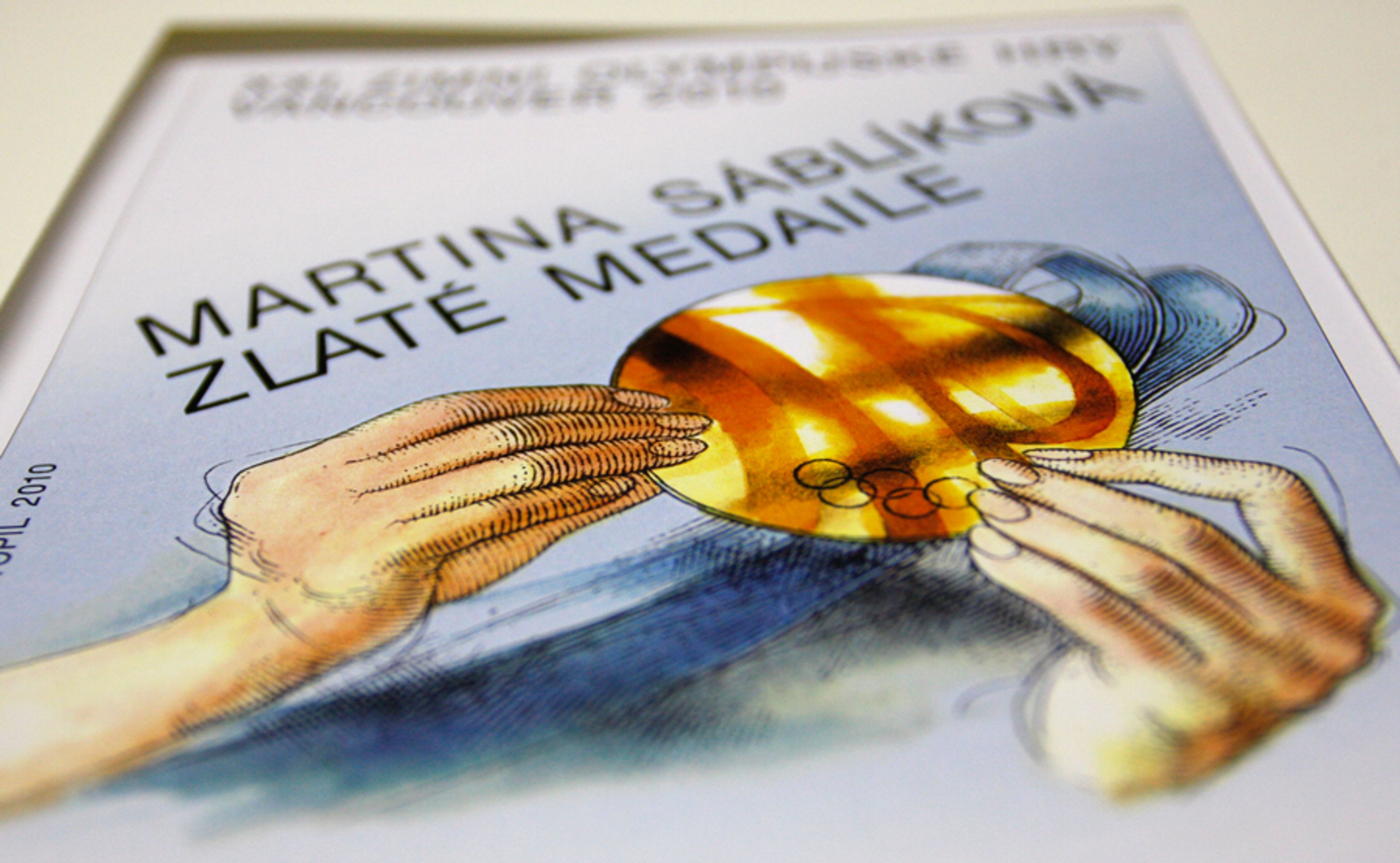 Poštovní známka-1 - GALERIE: POštovní známka Martiny Sáblíkové (3/8)