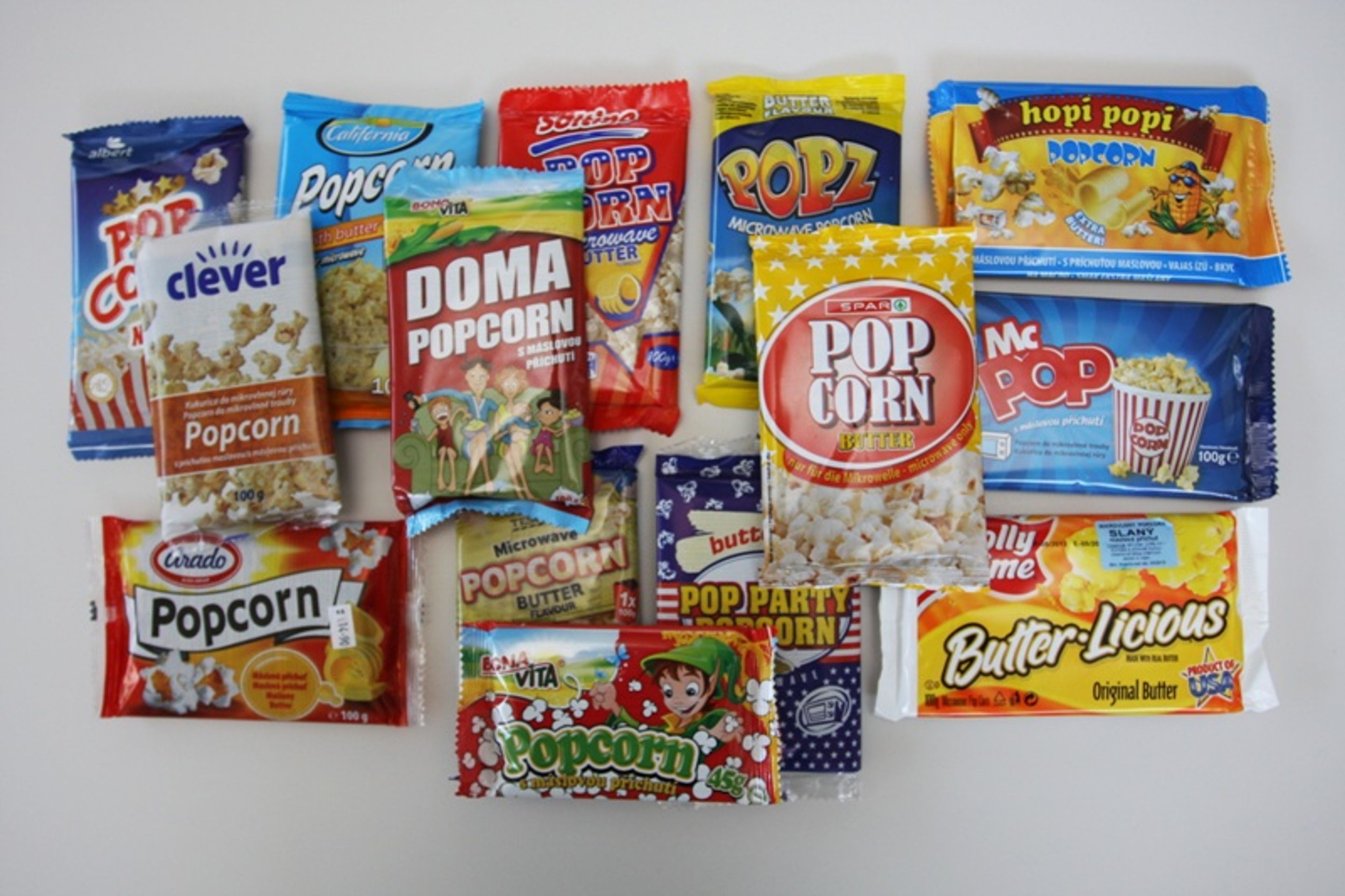 Všechny testované máslové popcorny - GALERIE: Test popcornů s máslovou příchutí (15/16)
