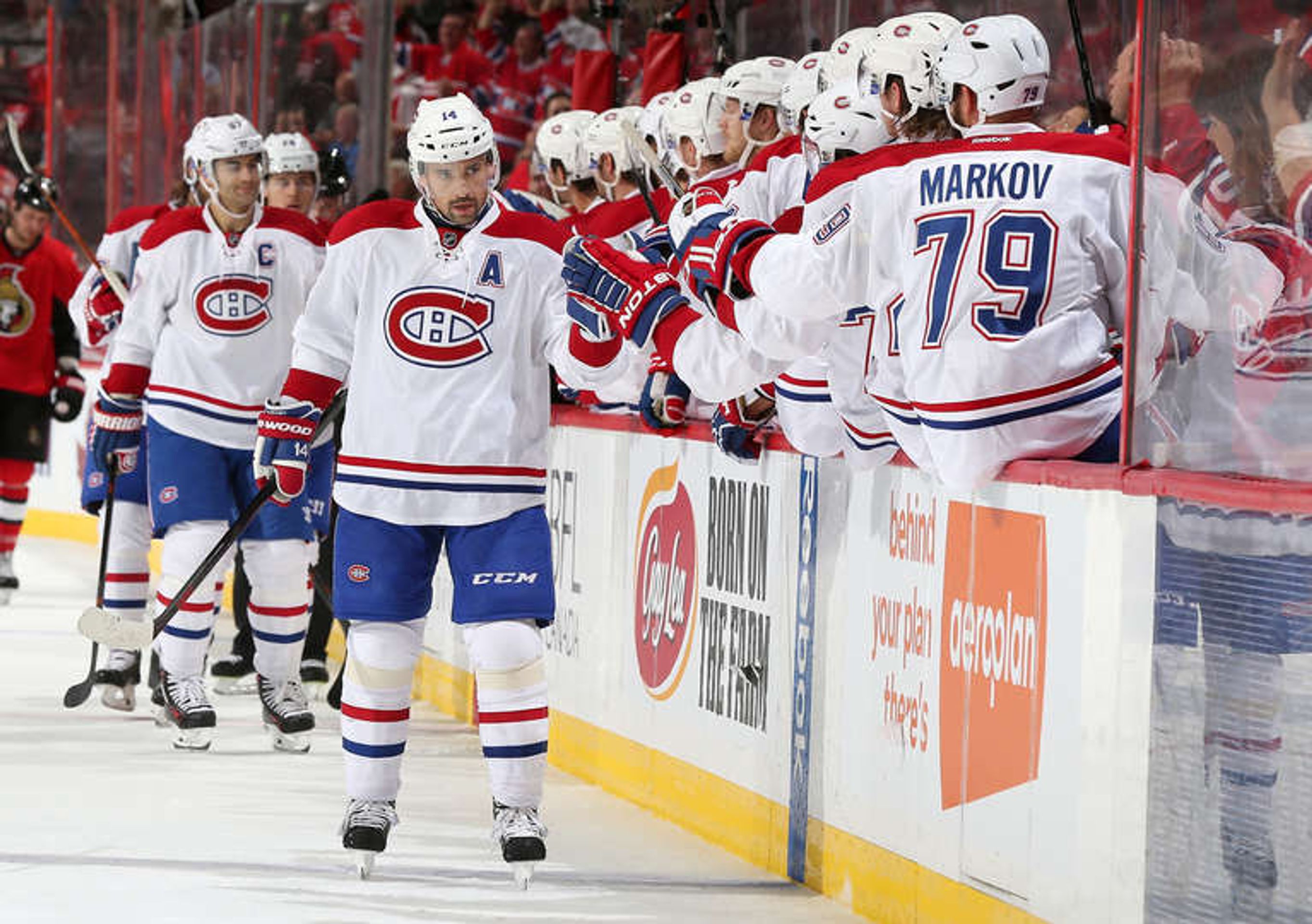 Tomáš Plekanec - 4 - GALERIE: Tomáš Plekanec rozhodl kanadské derby (1/4)