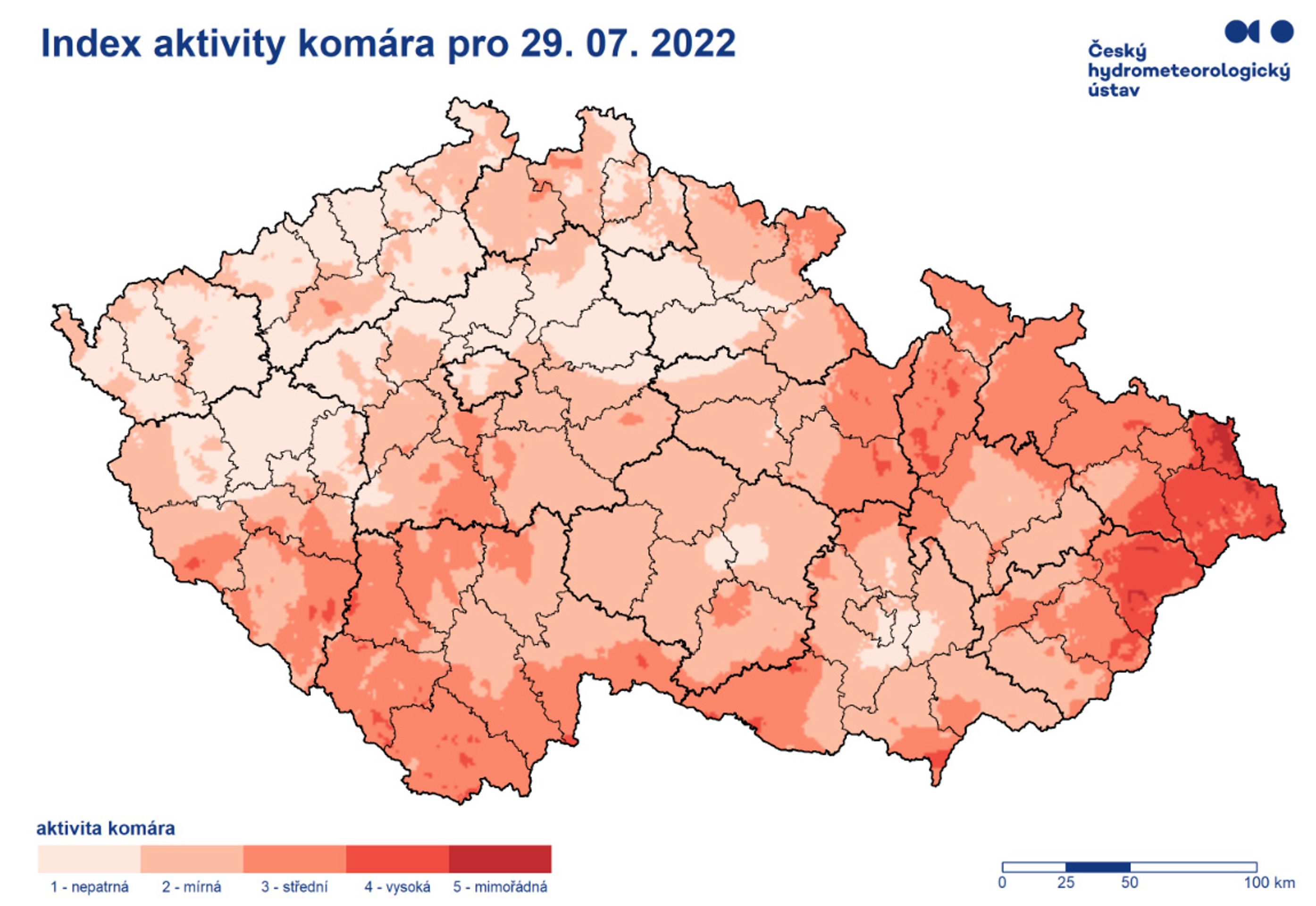 Aktivita komárů - Vývoj aktivity komárů (1/3)