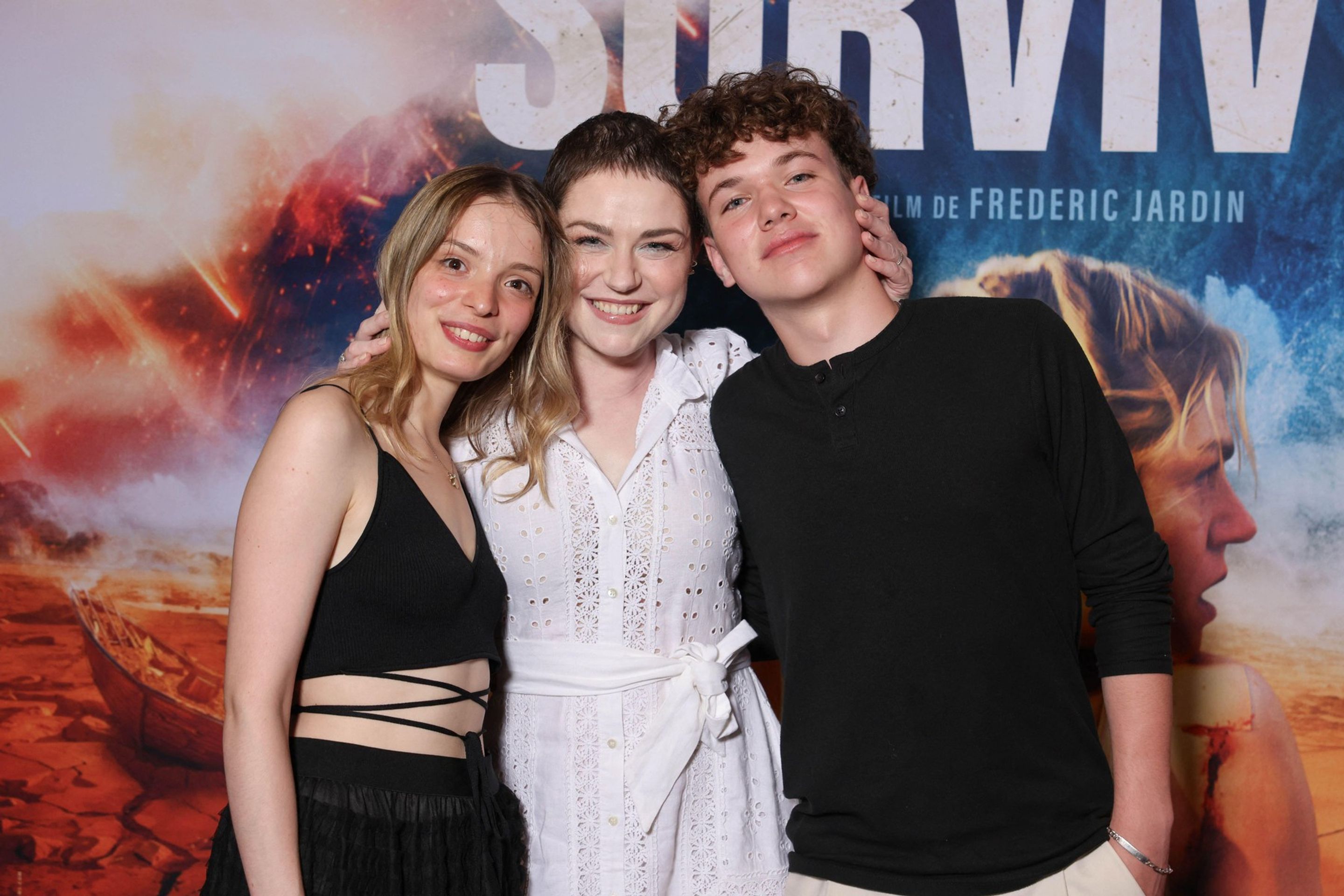 Lisa Delamar, Emilie Dequenne a Lucas Ebel, 18. 6. 2024 Premiéra filmu Survivre - Émilie Dequenneová (1/5)
