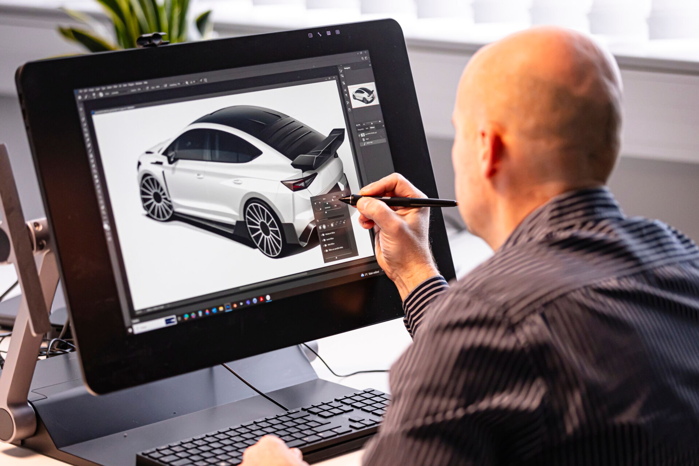Koncepční vůz Škoda Enyaq RS Race - Koncepční studie agresivní elektrické Škody Enyaq RS Race (1/5)