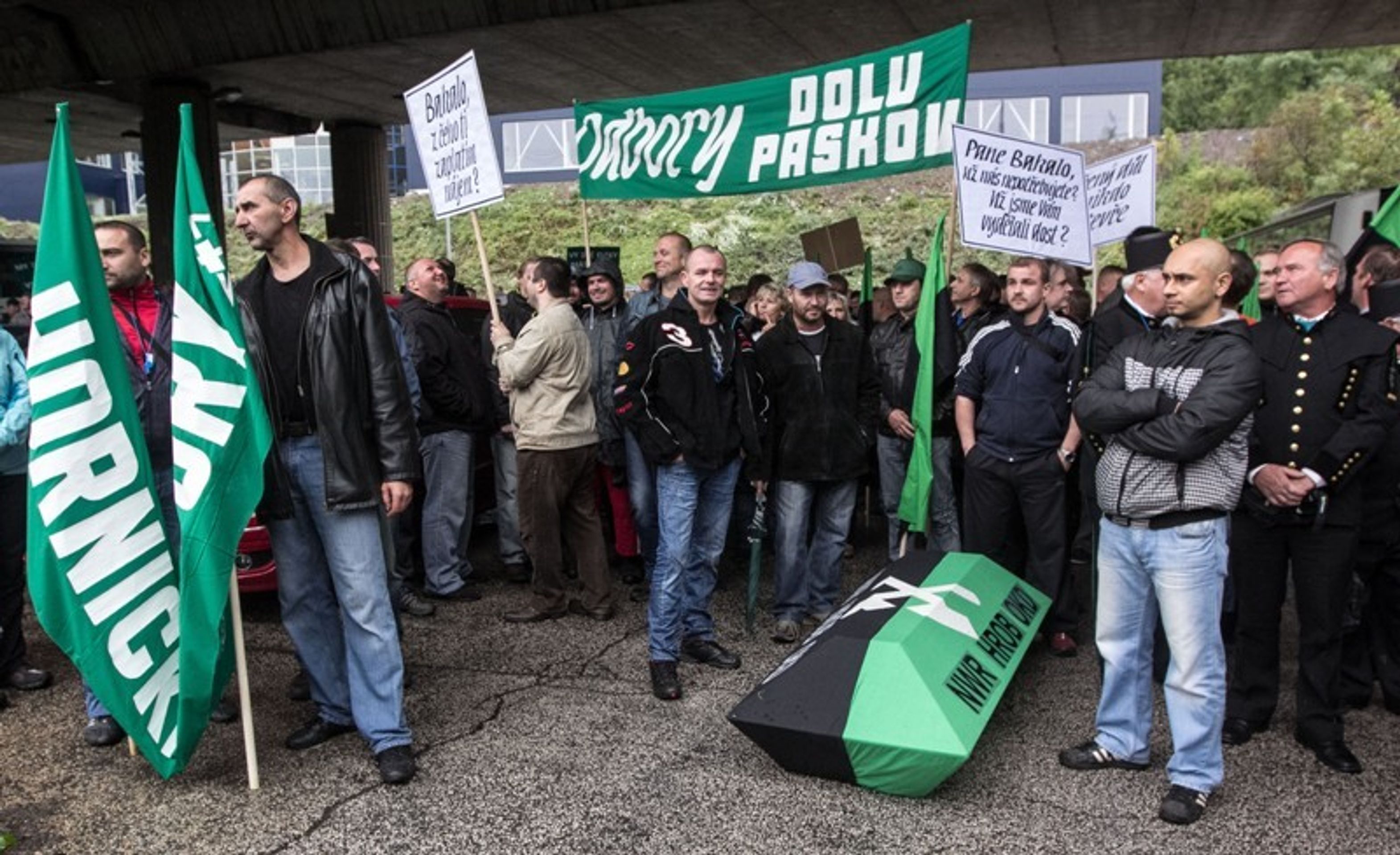 Protesty horníků v Ostravě - 5 - GALERIE: Protesty horníků v Ostravě (5/8)
