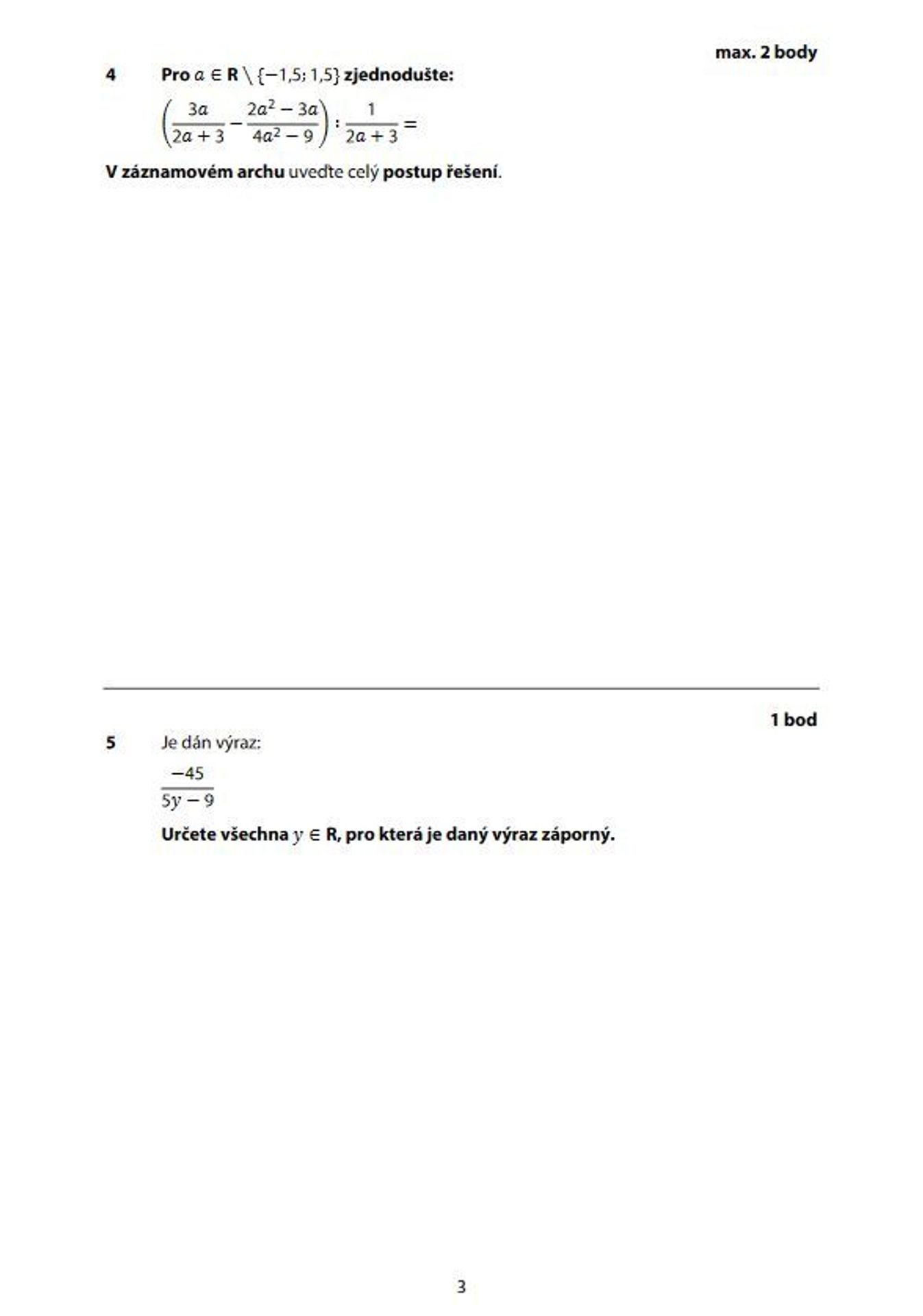 Zadání didaktického testu z matiky - 10 - GALERIE: Zadání didaktického testu z matematiky (10/16)