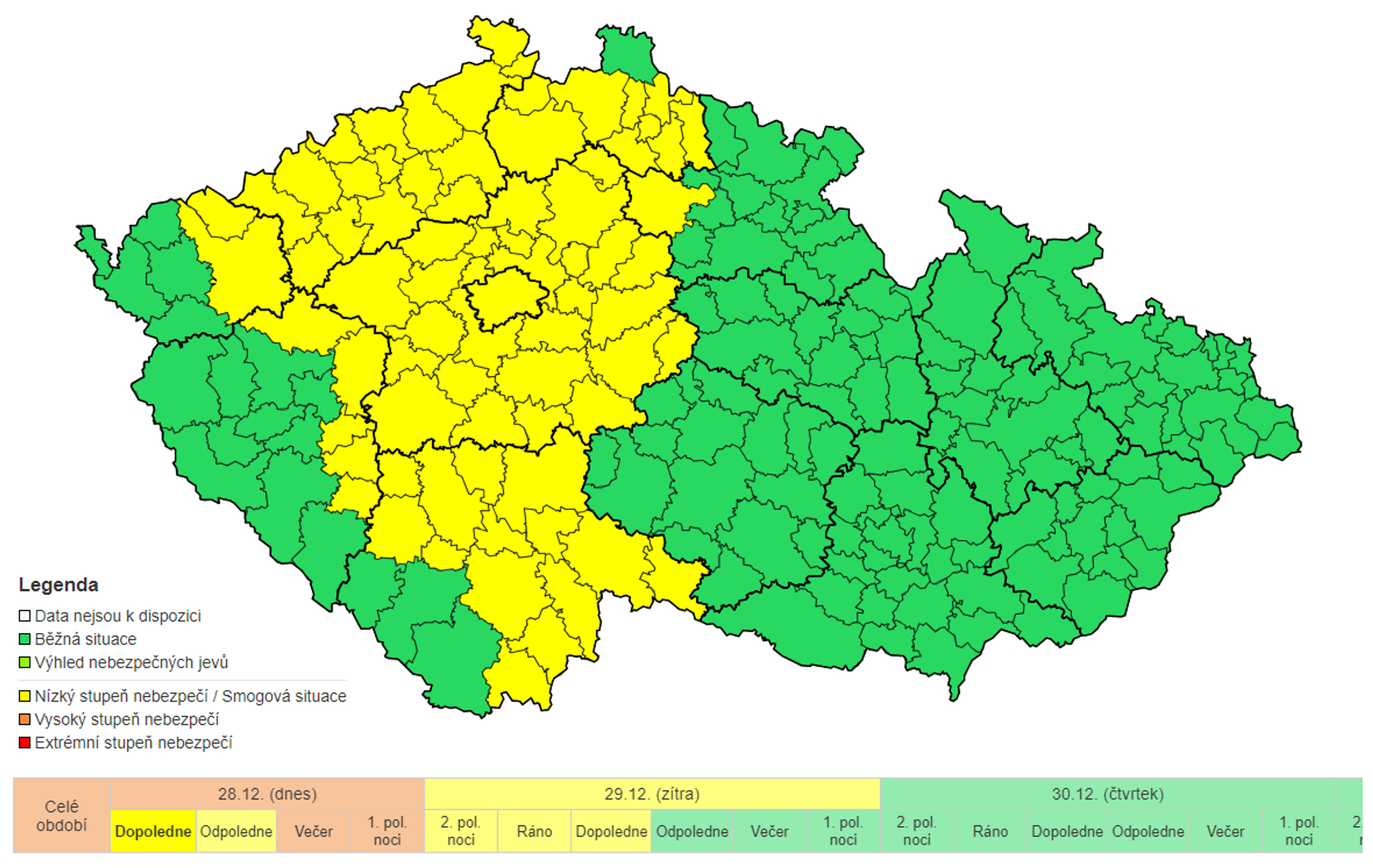 Výstraha před náledím - Výstraha ČHMÚ před náledím (1/4)