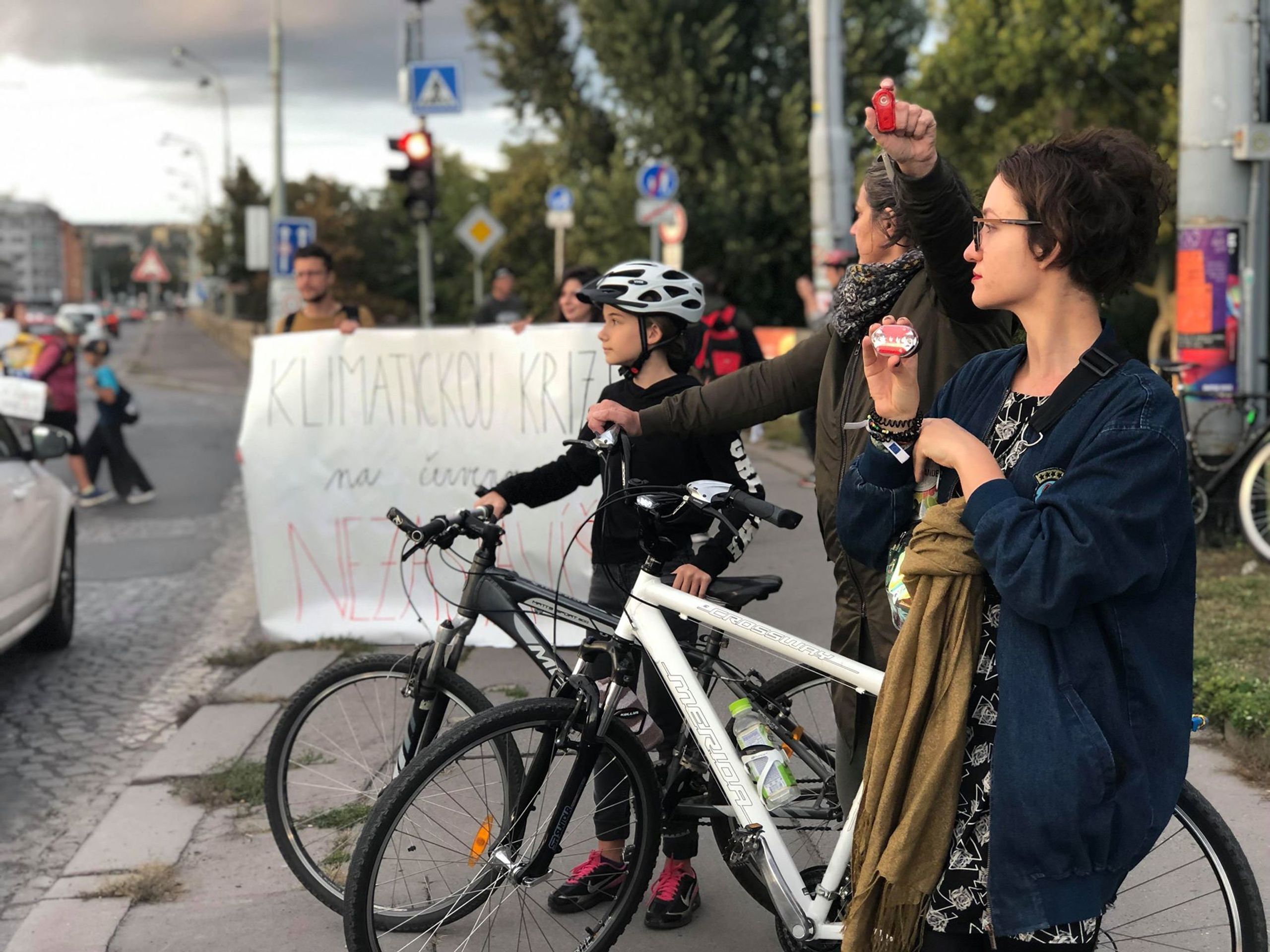 Demonstrace cykloaktivistů na magistrále v Praze - 6 - GALERIE: Demonstrace cykloaktivistů na magistrále v Praze (2/7)