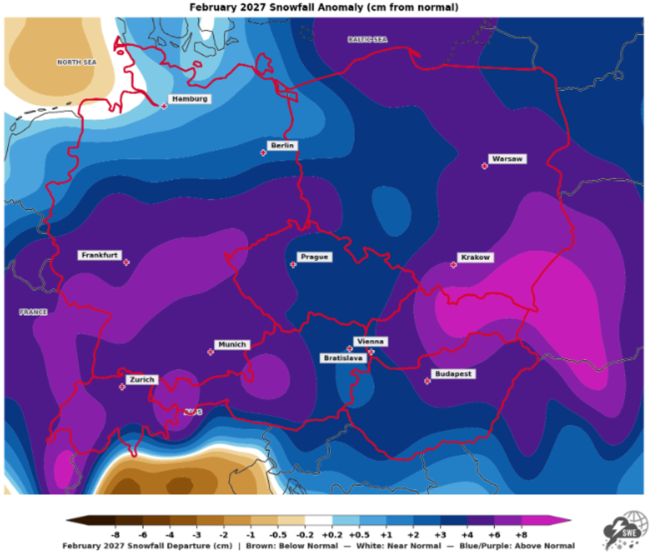 Model počasí pro zimní měsíce - Model sněžení na zimní měsíce – Severe Weather (4/4)