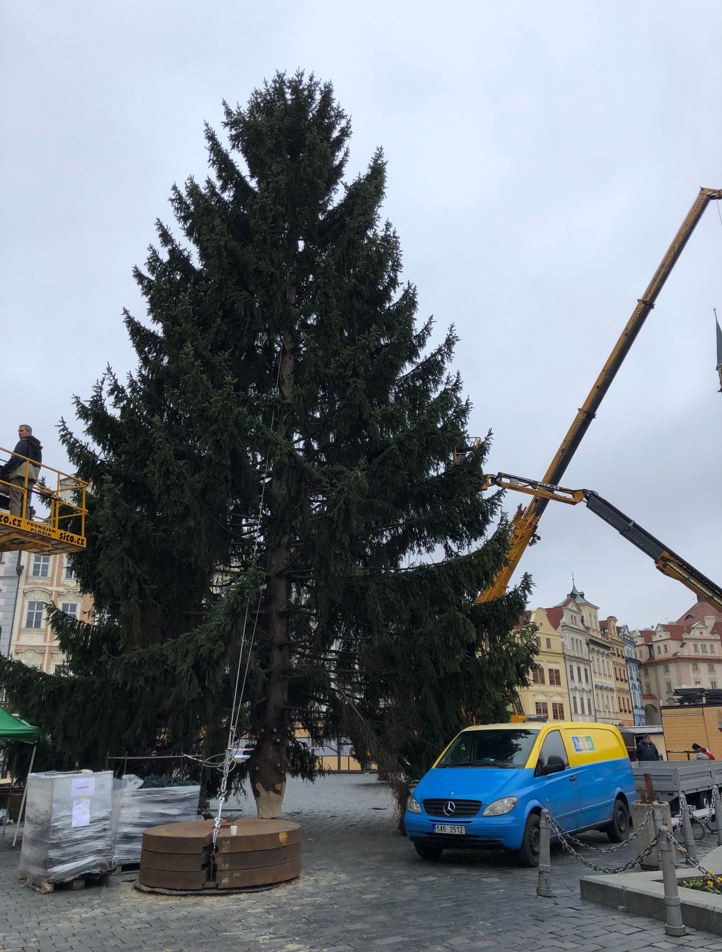 Vánoční strom na Staroměstském náměstí - 3 - GALERIE: Vánoční strom na Staroměstském náměstí (3/7)