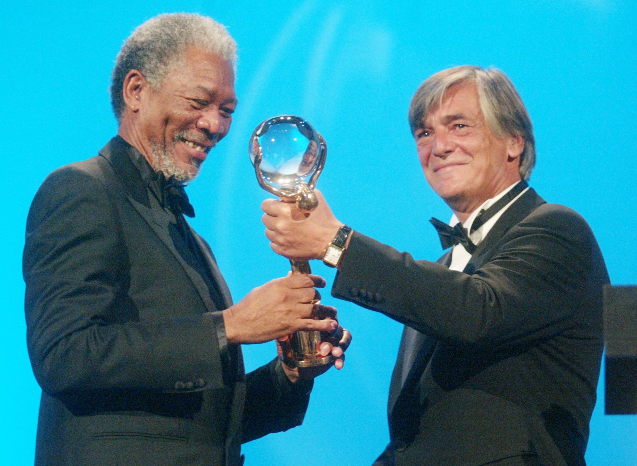 Morgan Freeman a Jiří Bartoška, 13. 7. 2003 MFF Karlovy Vary - Jiří Bartoška (13/14)