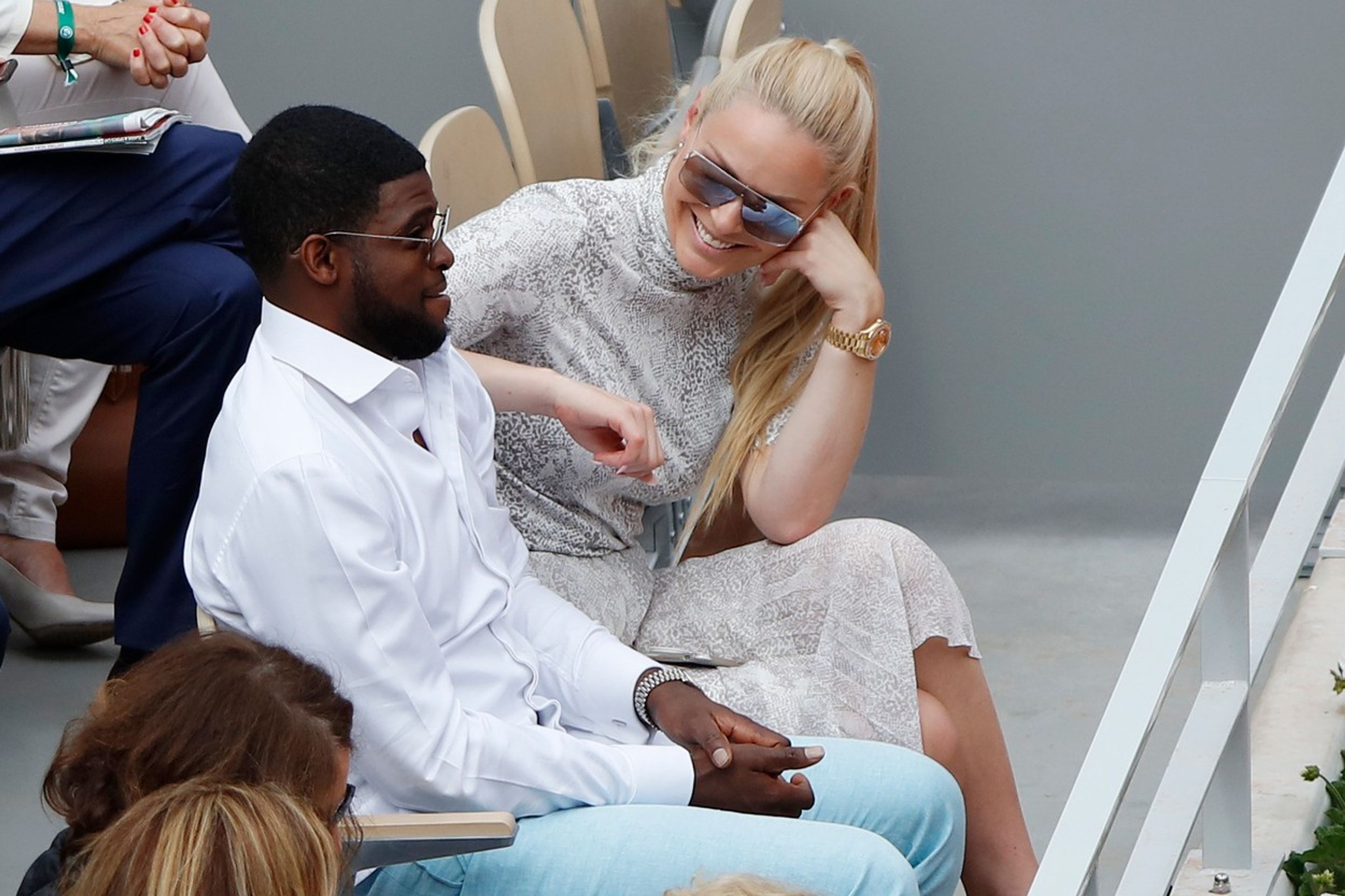 Společně třeba sledovali zápolení Sereny WIlliamsové na Roland Garros - GALERIE: Lindsey Vonnová se rozešla s P. K. Subbanem (4/8)