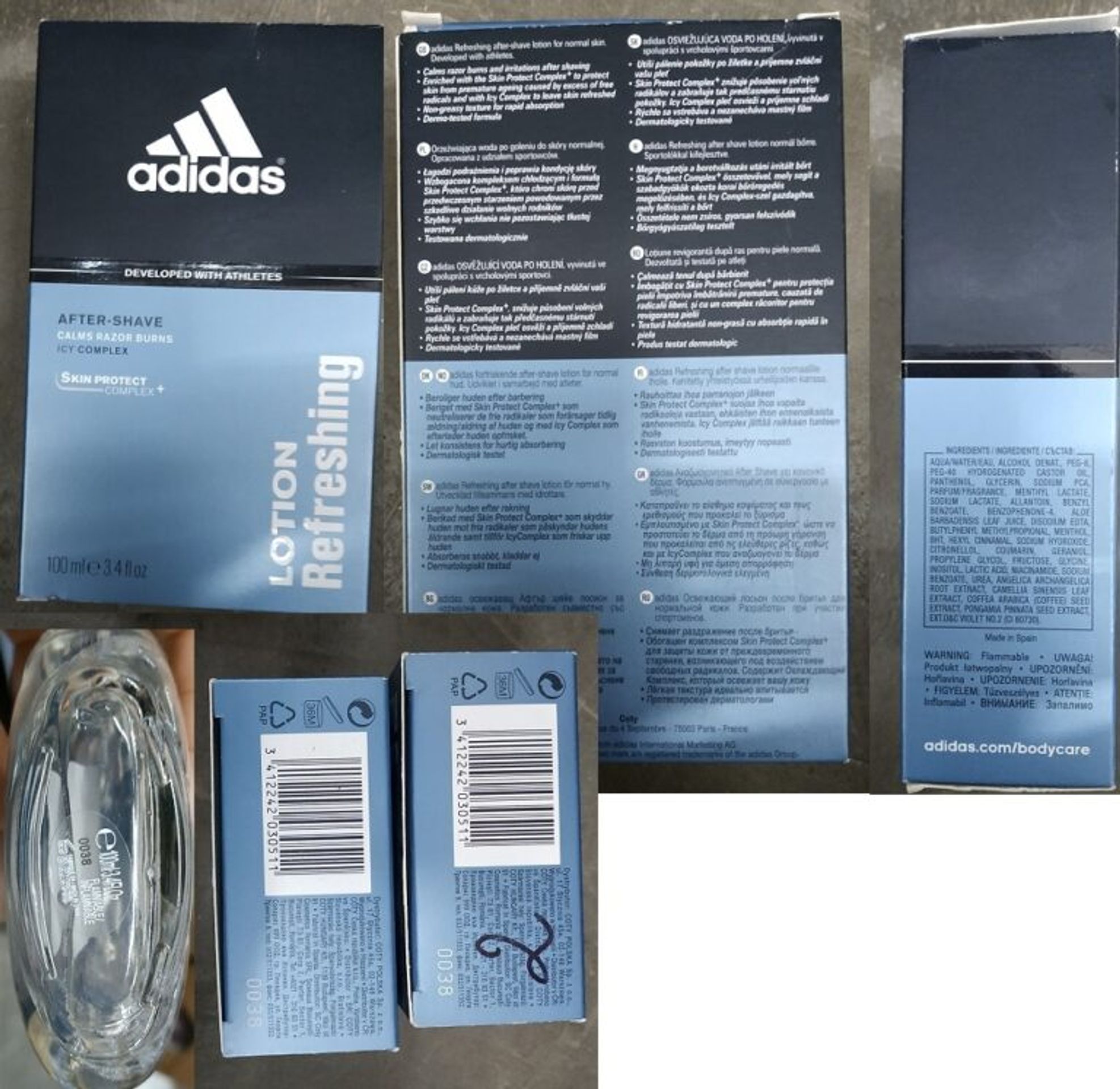 Zdraví nebezpečná péče po holení Adidas LOTION Refreshing - Zdraví nebezpečná kosmetika (4/4)