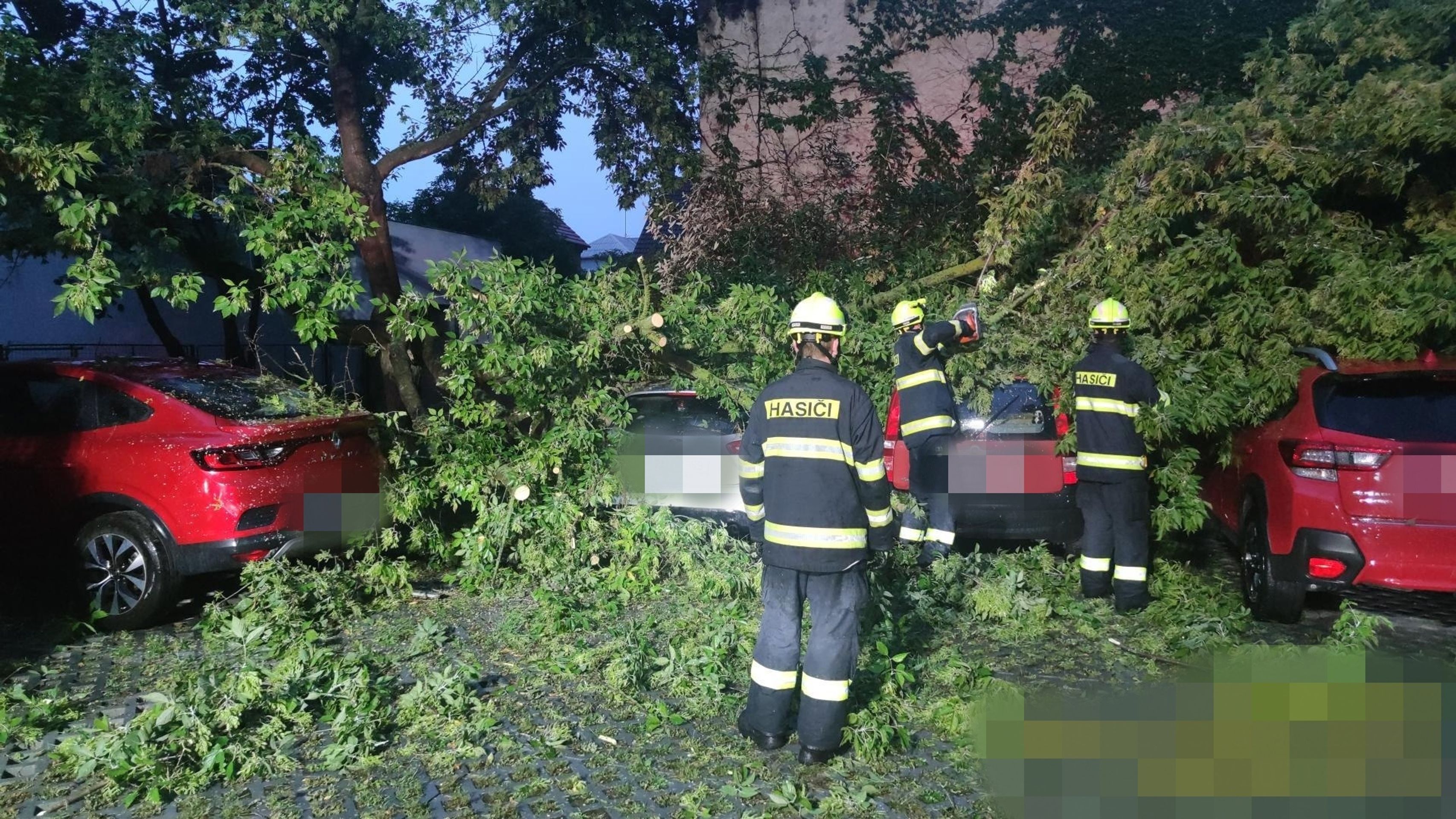 Popadané stromy na Nymbursku - Následky středečních bouřek (5/8)