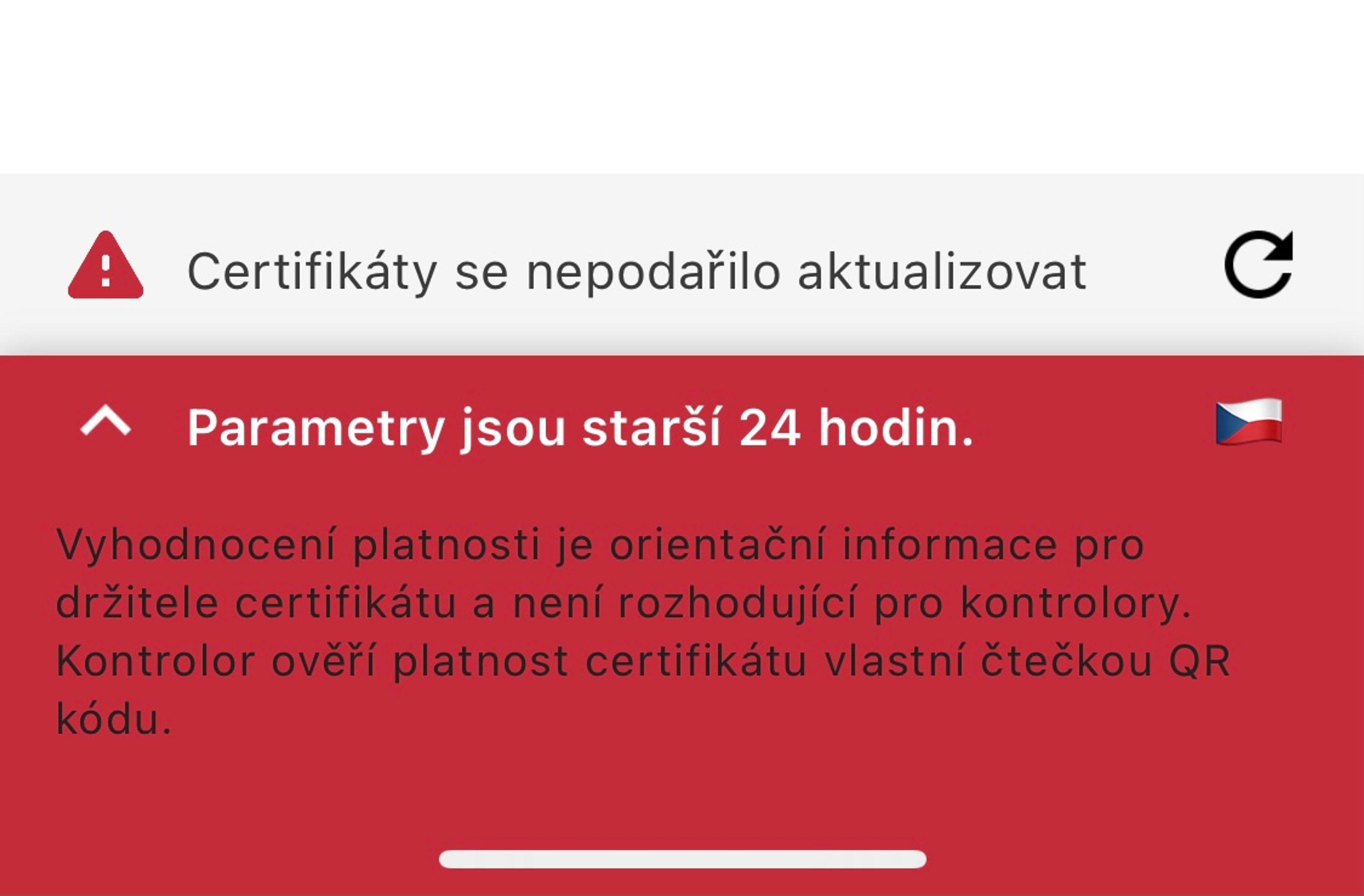 Neplatný certifikát v Tečce - Zdravotní systémy hlásí výpadky (1/3)