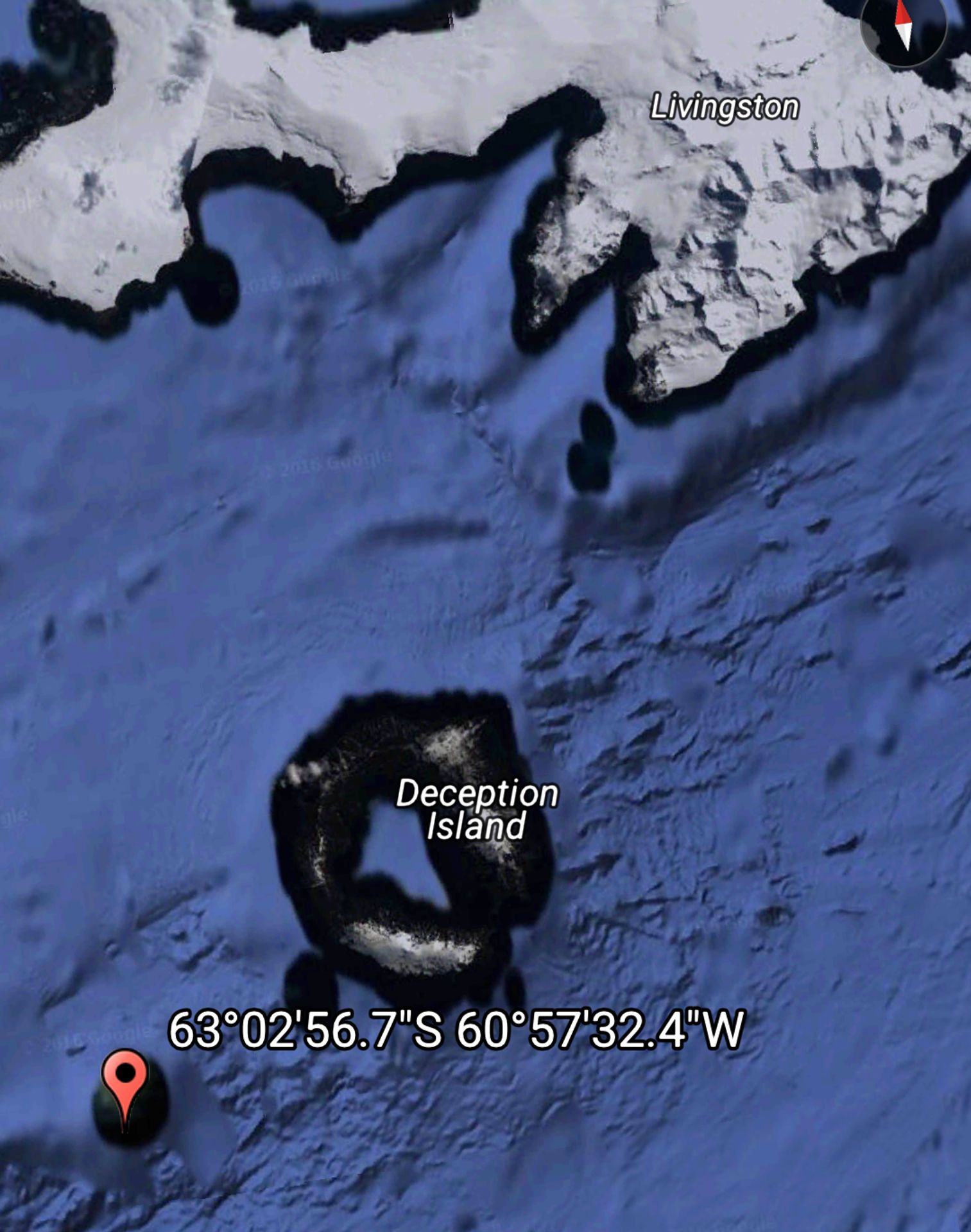Kraken na Google Earth - lokace - GALERIE: Kraken u pobřeží Antarktidy (2/4)