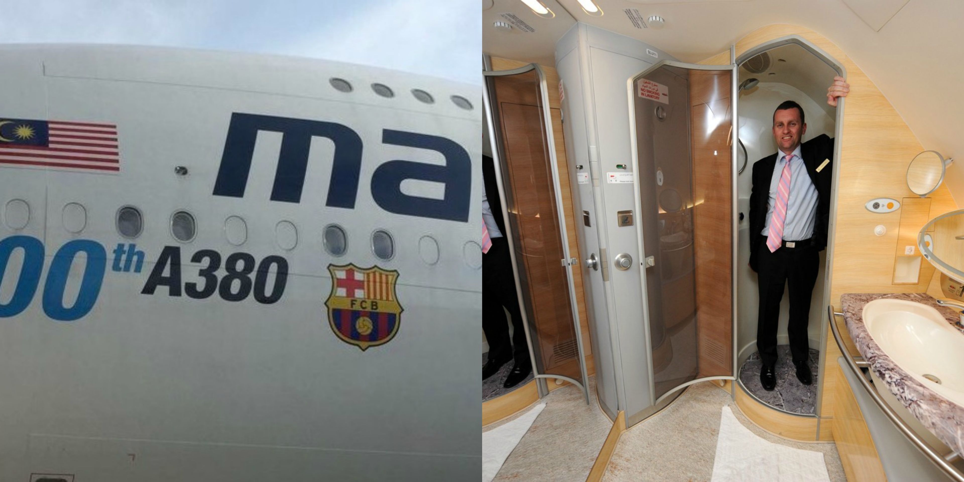 Airbus A380 - GALERIE: Fotbalisté Barcelony poletí luxusním letadlem (7/7)