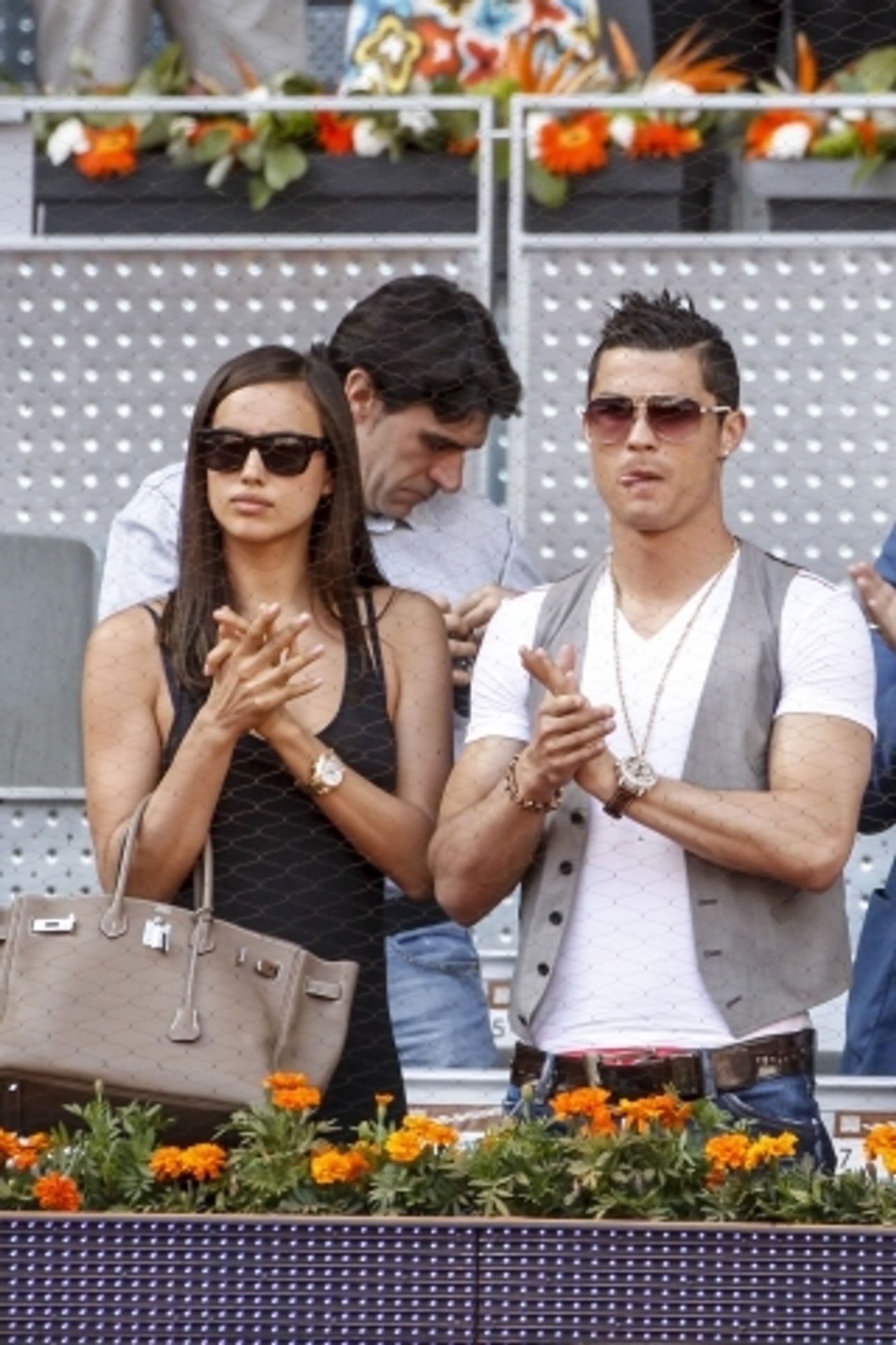 Cristiano Ronaldo a Irina Šajková - 5 - GALERIE: Cristiano Ronaldo a Irina Šajková na tenisu (13/17)