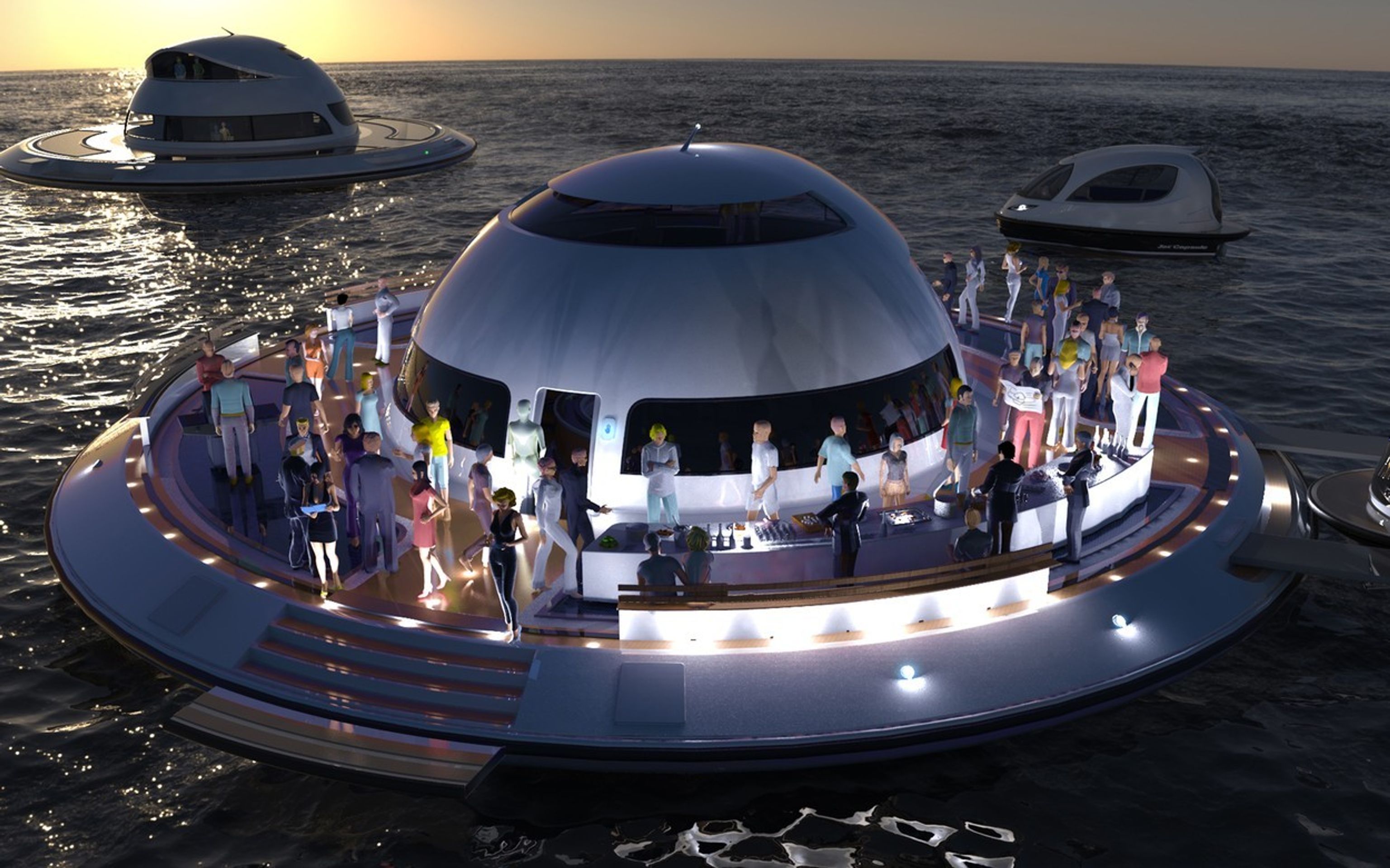 Originální houseboat, který vypadá jako UFO - 8 - GALERIE: Originální houseboat, který vypadá jako UFO (8/8)