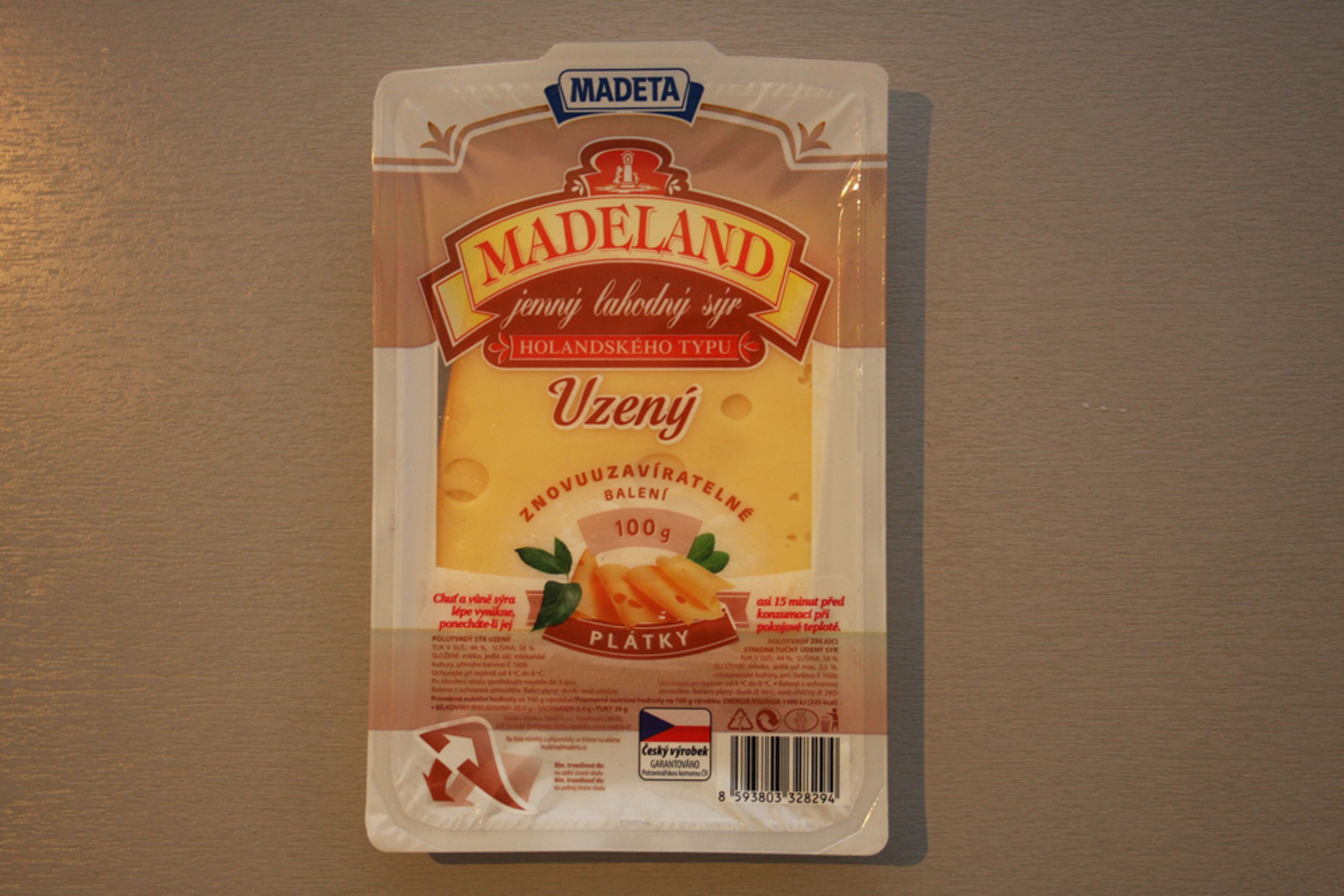 Test - uzené sýry - Madeland - GALERIE: Test uzených plátkových sýrů (8/14)