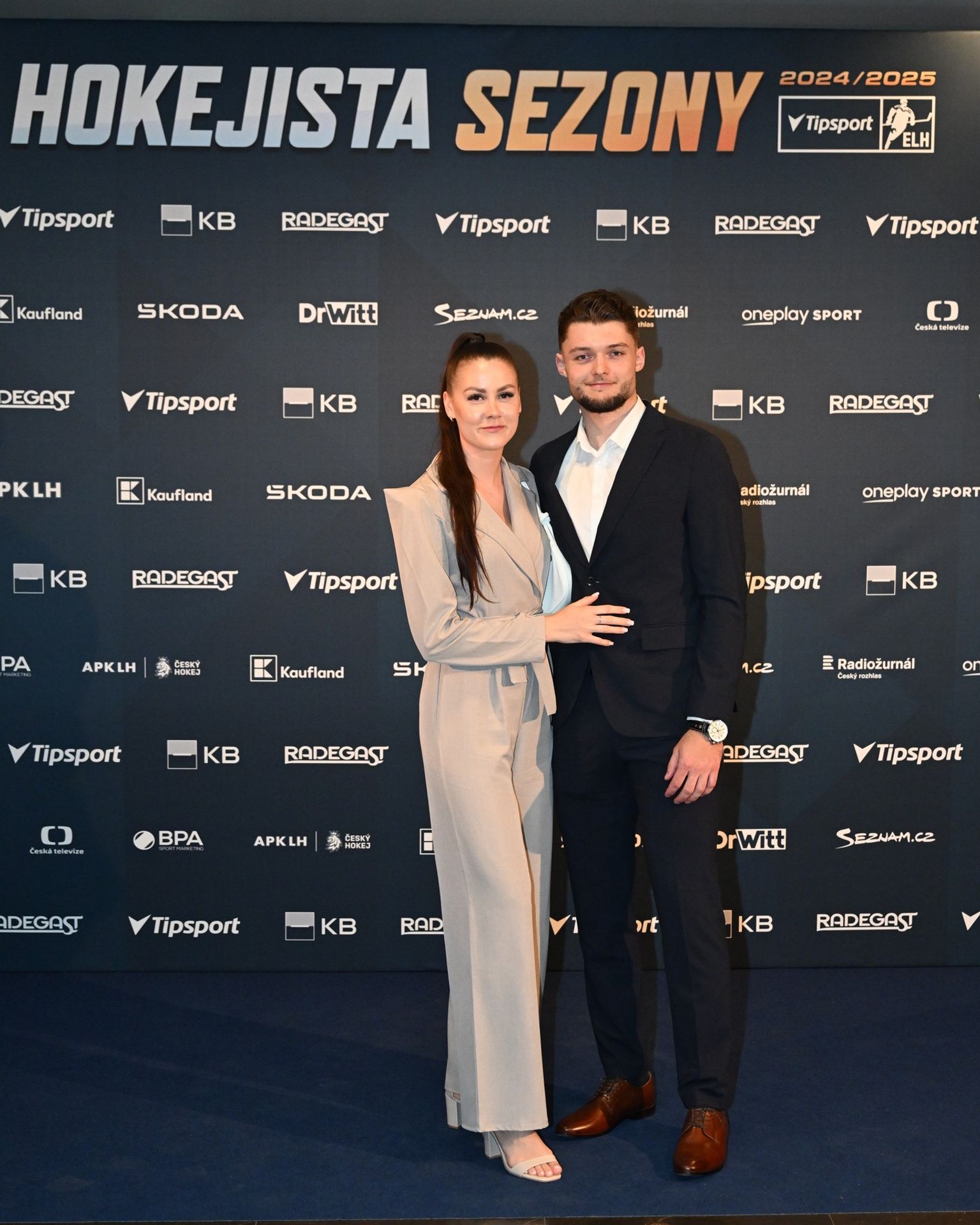 Milan Klouček s partnerkou - Hokejista sezóny v Tipsport extralize 2025 (5/11)