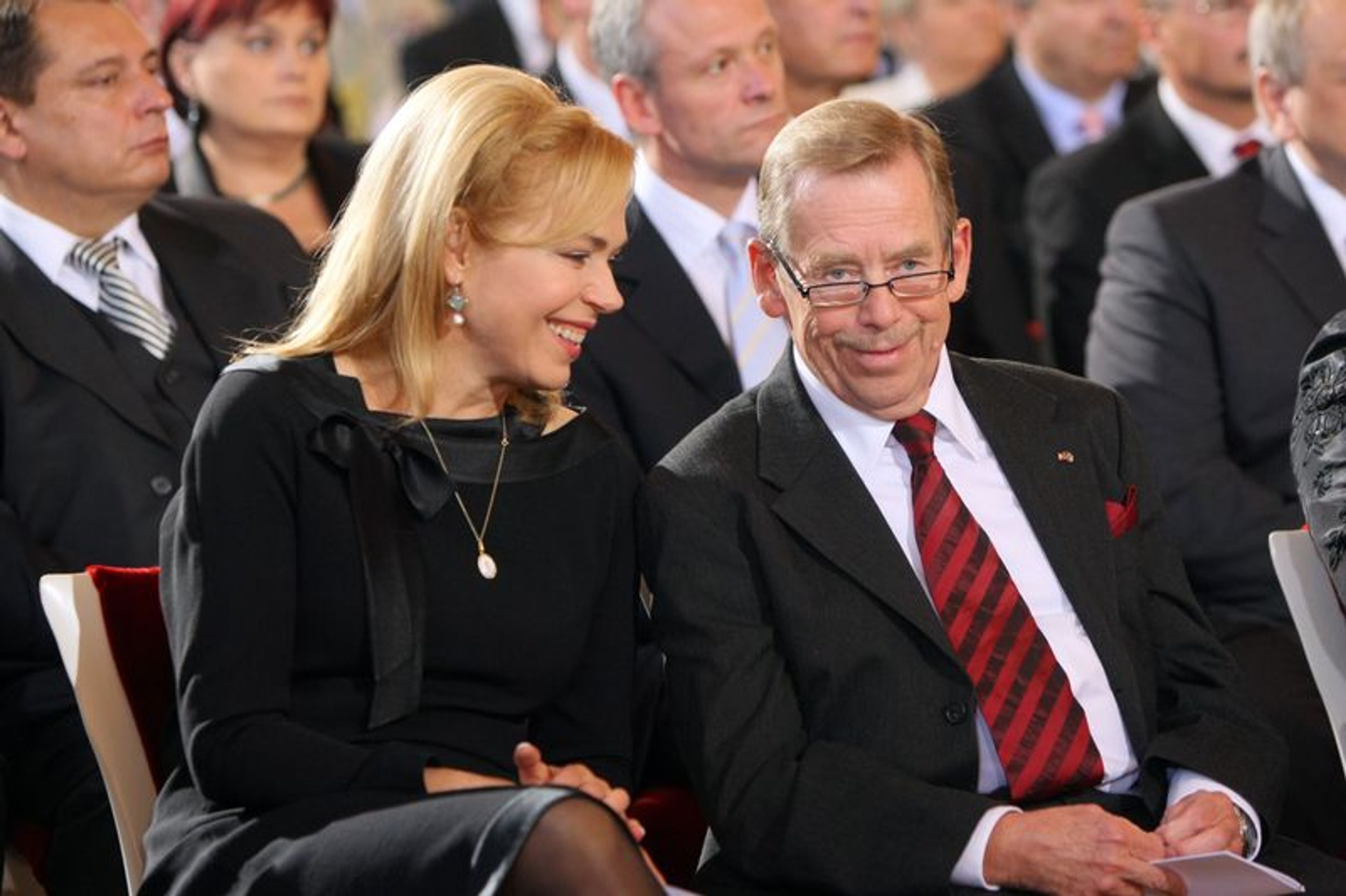 Dagmar a Václav Havlovi na archivním snímku - Galerie: Dagmar Havlová (4/7)