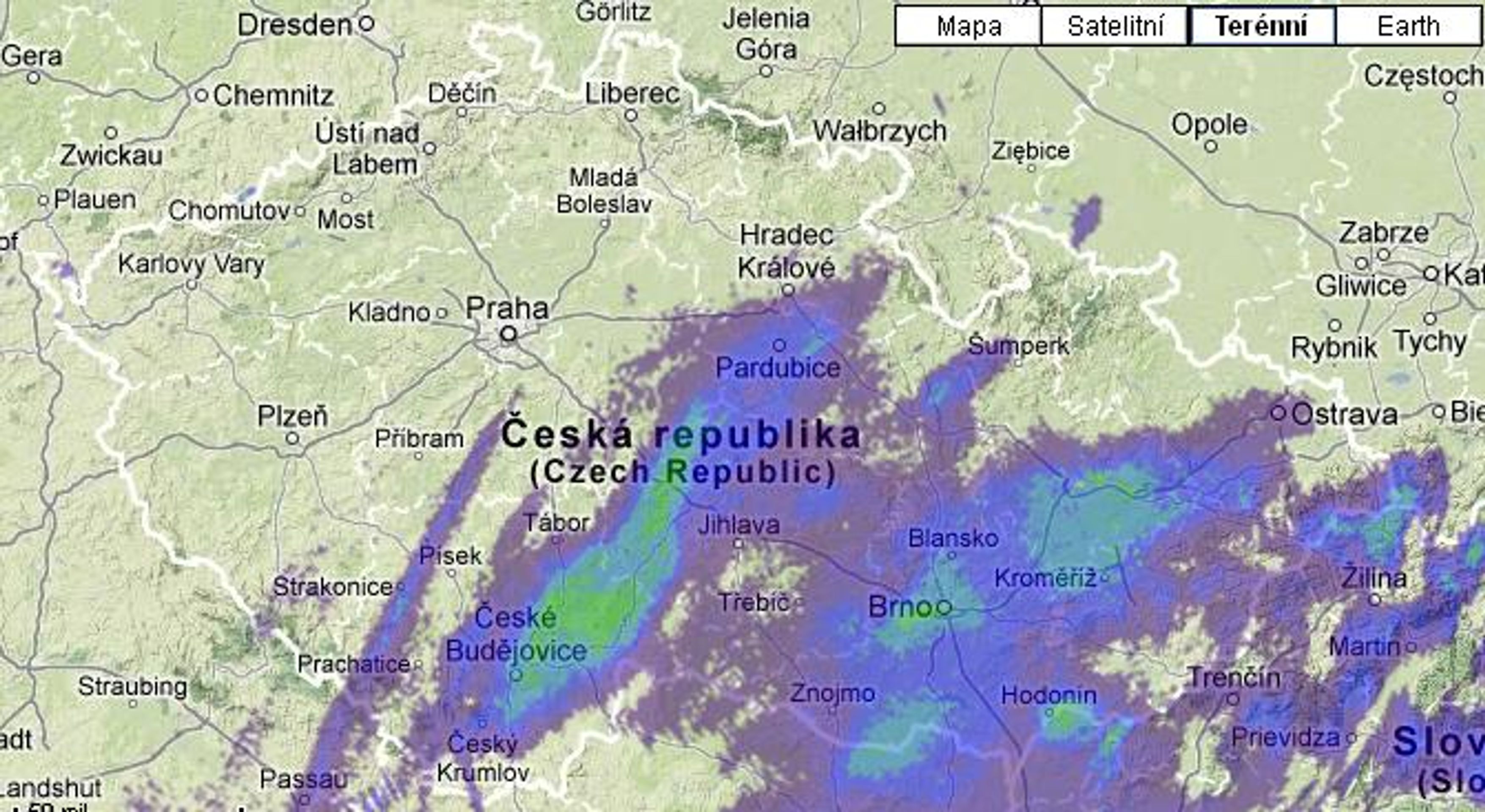 Radar 8.00 - Sněžení v Česku (4/10)
