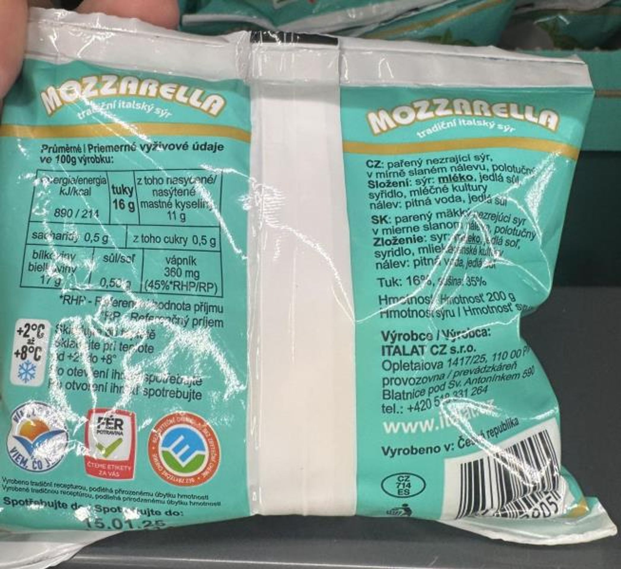 Šizený sýr mozzarella (5) - Nejakostní a falšované potraviny (8/15)