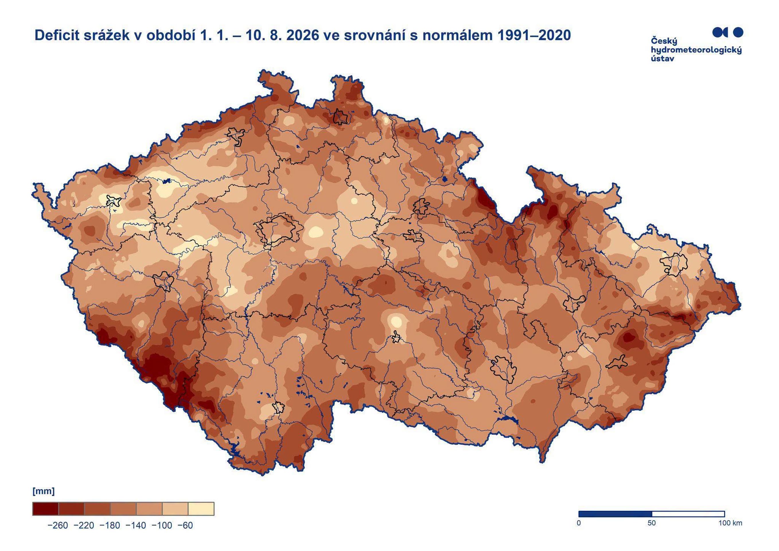 Srážková mapa Česka - Srážková mapa Česka (3/3)