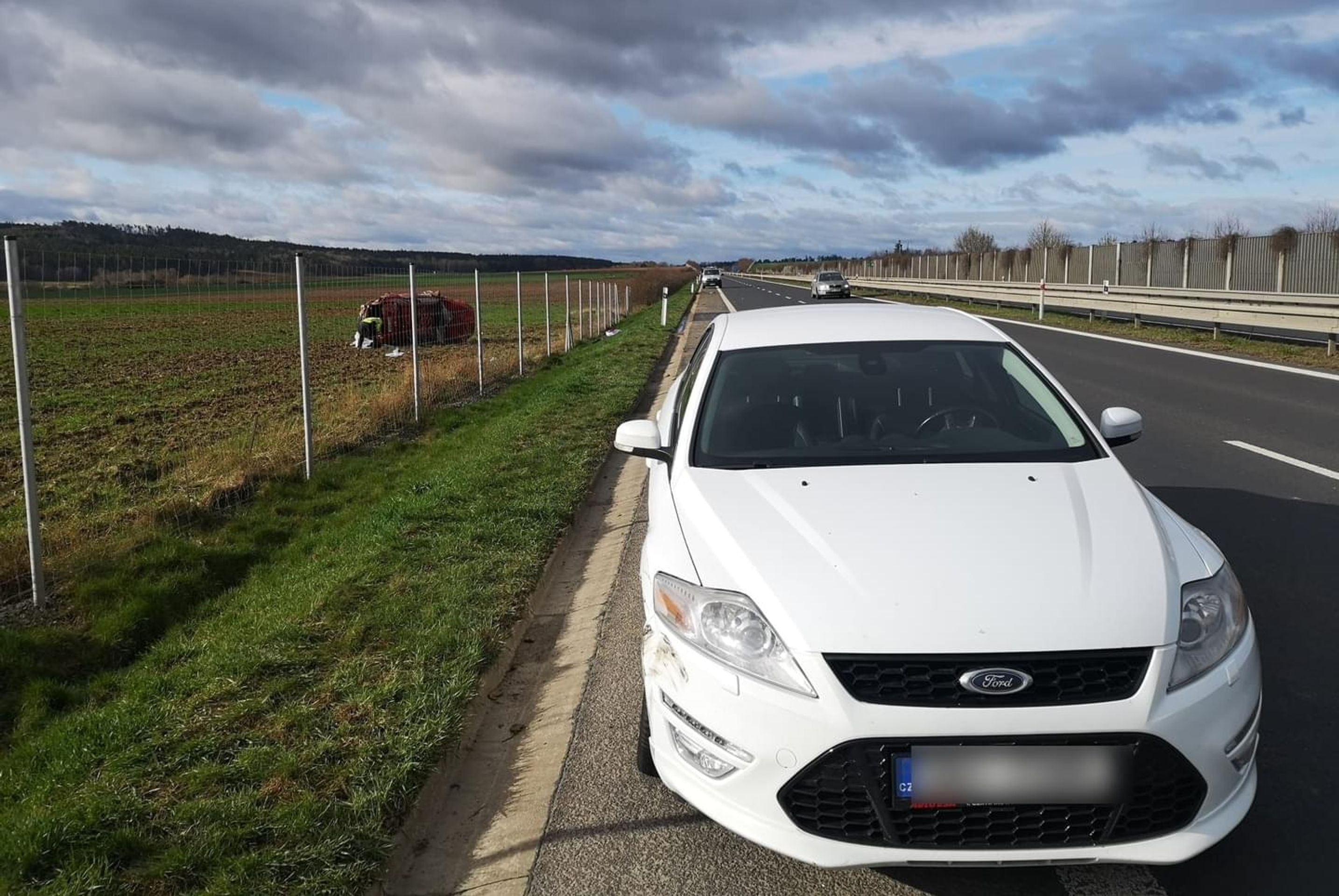 Na Plzeňsku se srazila dvě osobní auta - Vážná nehoda na Plzeňsku (10/10)
