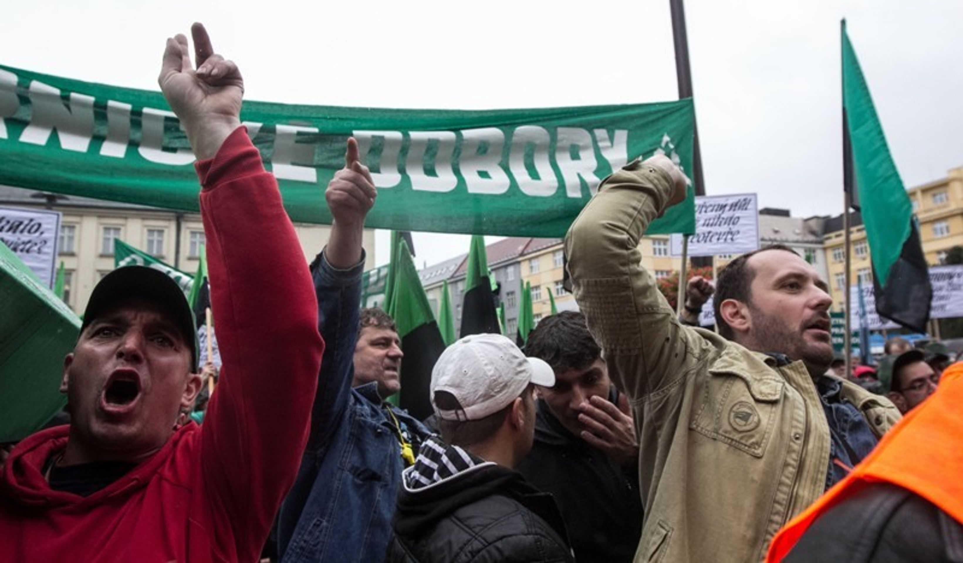 Protesty horníků v Ostravě - 6 - GALERIE: Protesty horníků v Ostravě (6/8)
