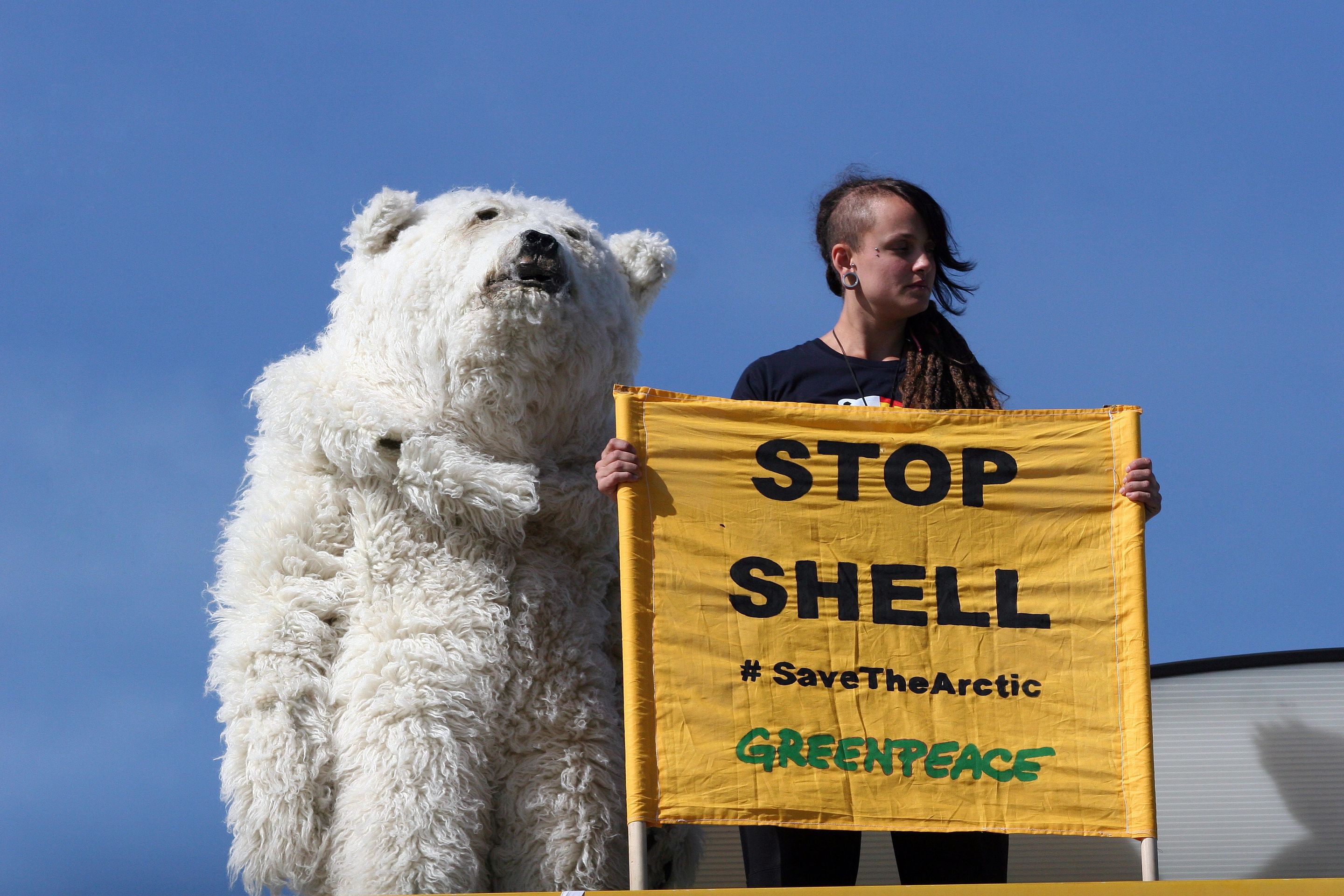 Protest Greenpeace proti těžbě ropy v Arktidě - 2 - Protest Greenpeace proti těžbě ropy v Arktidě (1/6)