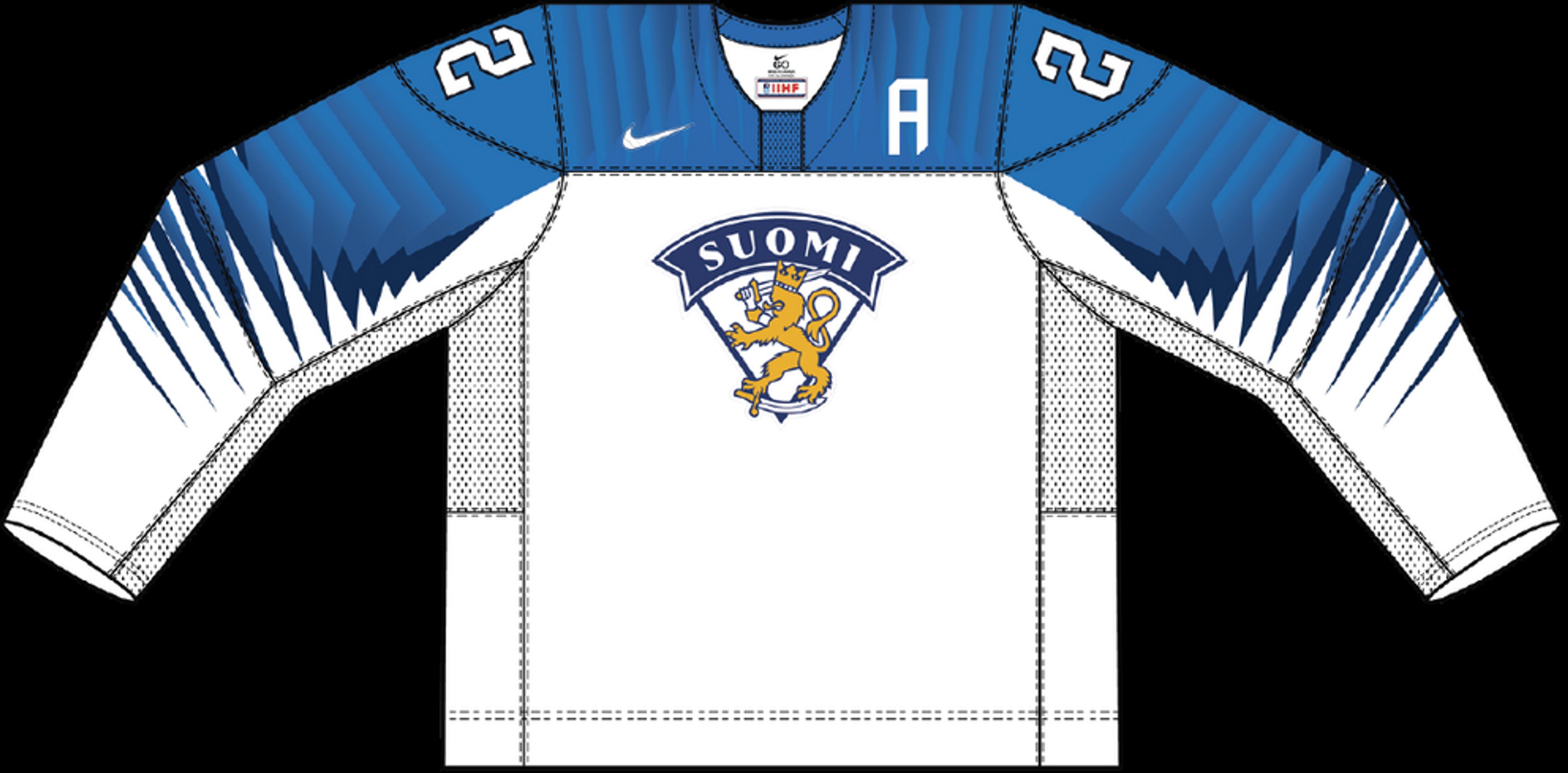 Domácí dres Finska - GALERIE: Dresy týmů na mistrovství světa v ledním hokeji (7/32)
